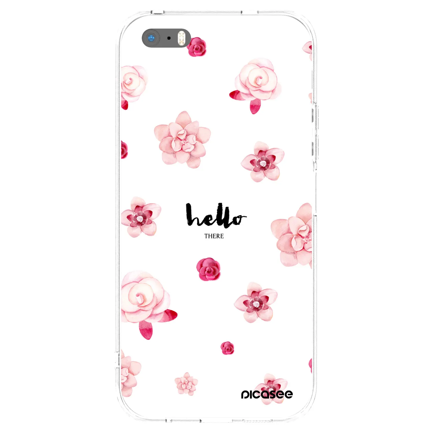 Picasee silikonski prozorni ovitek za Apple iPhone 5/5S/SE - Hello there