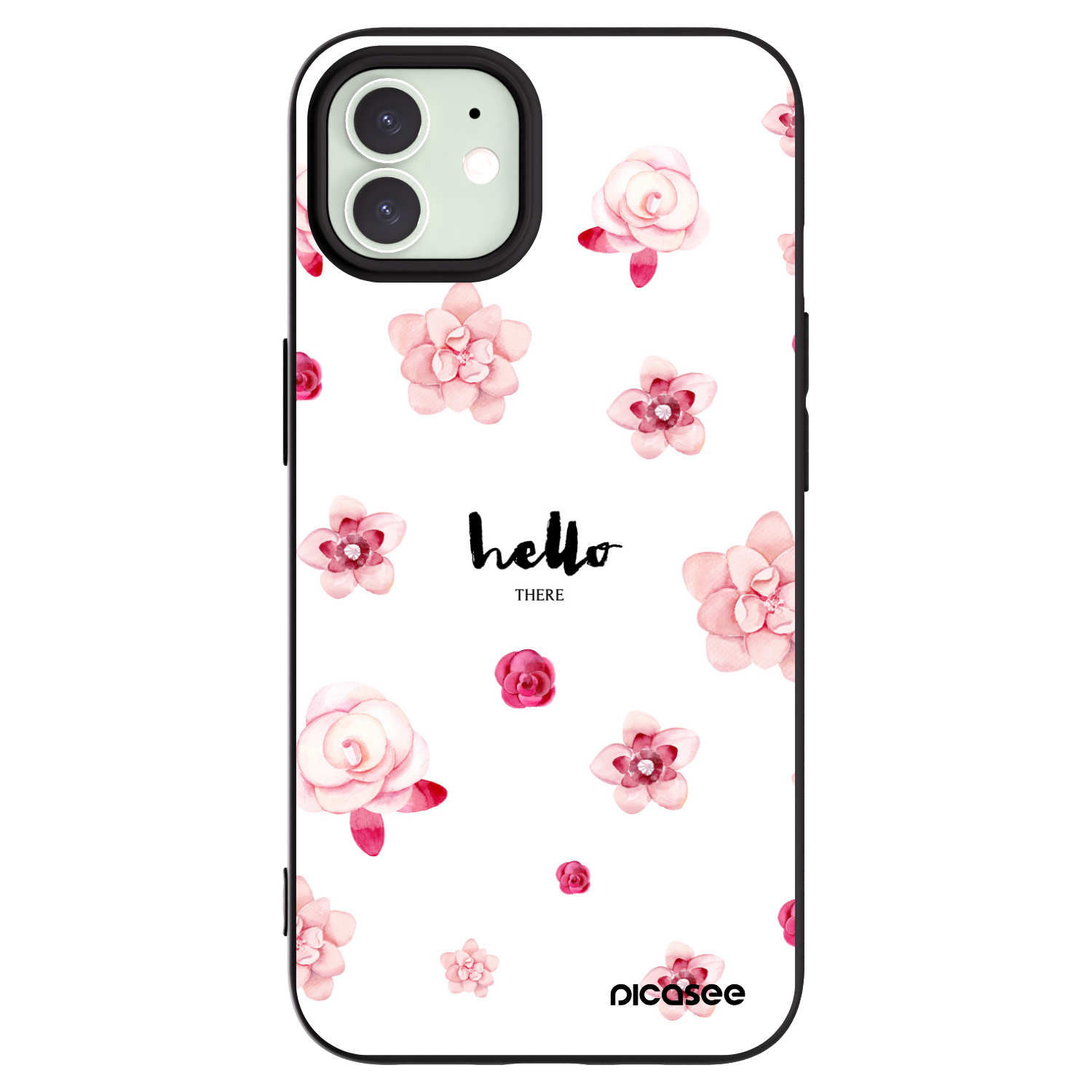 Picasee silikonski črni ovitek za Apple iPhone 12 Pro - Hello there