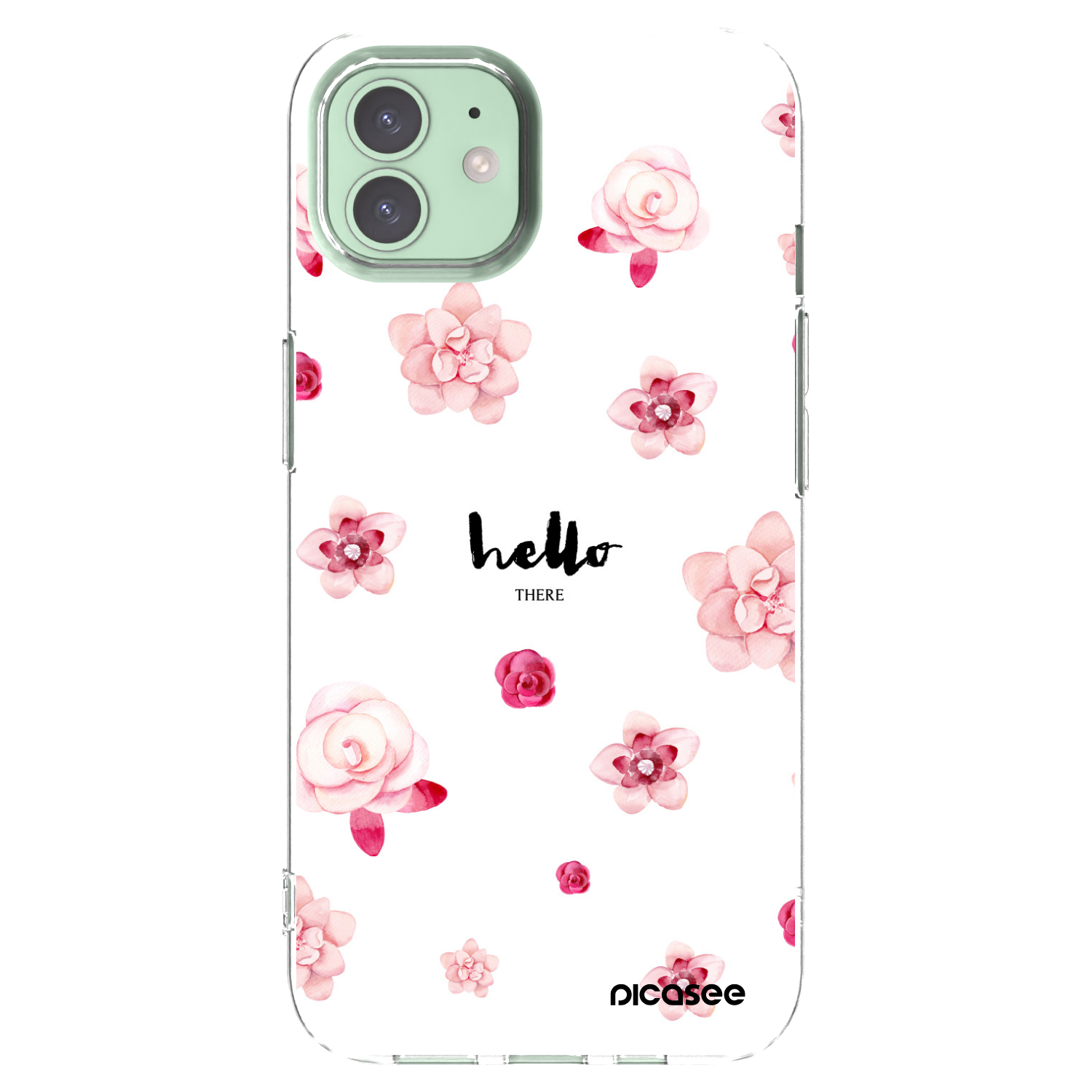 Picasee silikonski prozorni ovitek za Apple iPhone 12 Pro - Hello there