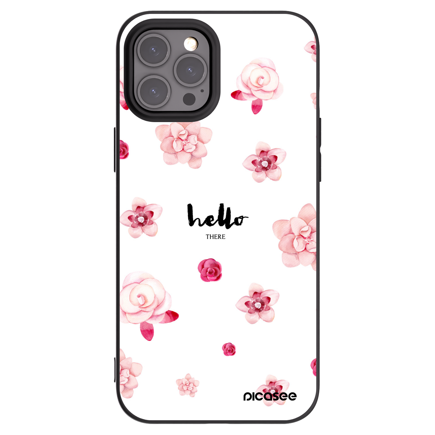 Picasee silikonski črni ovitek za Apple iPhone 12 Pro Max - Hello there