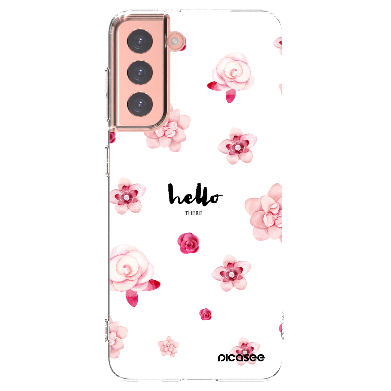 Picasee silikonski prozorni ovitek za Samsung Galaxy S21 5G G991B - Hello there