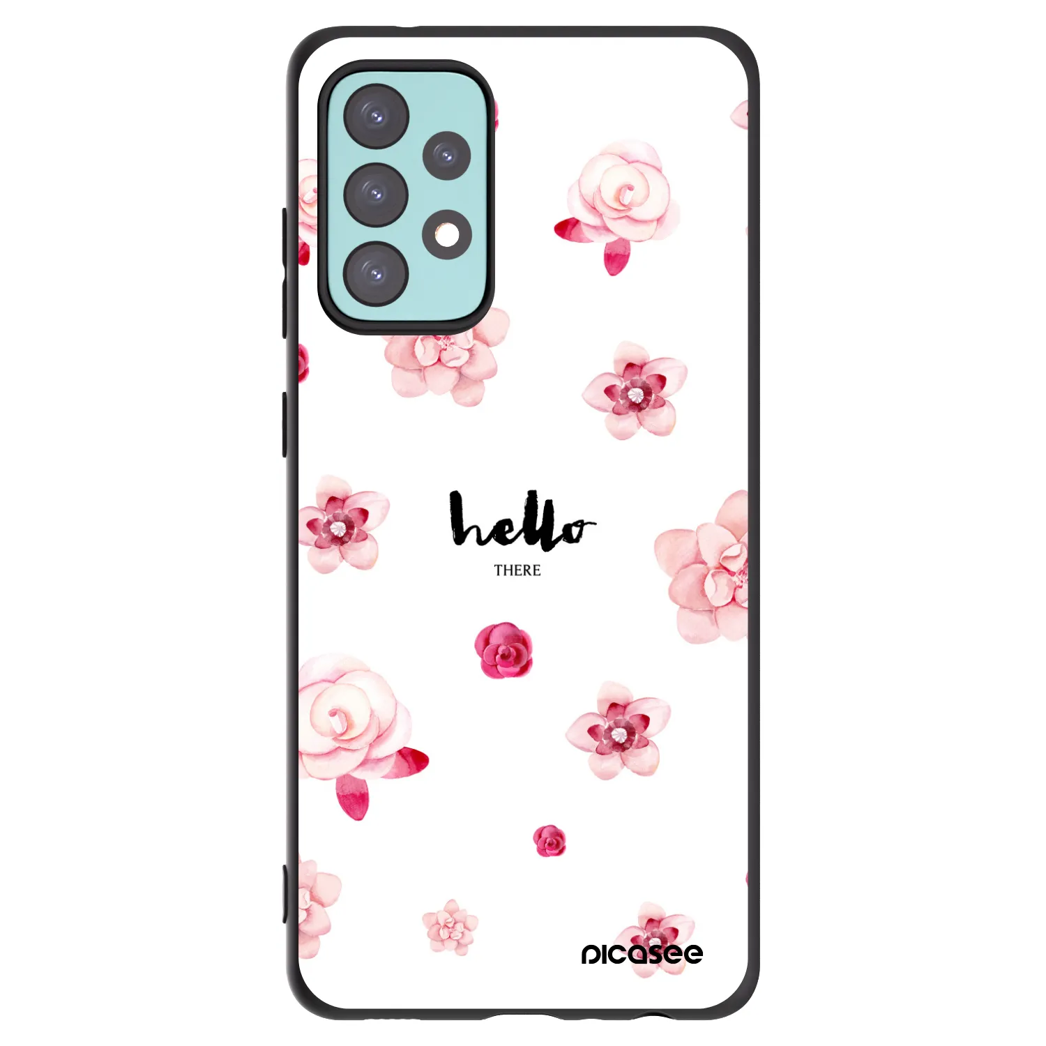 Picasee silikonski črni ovitek za Samsung Galaxy A72 A725F - Hello there