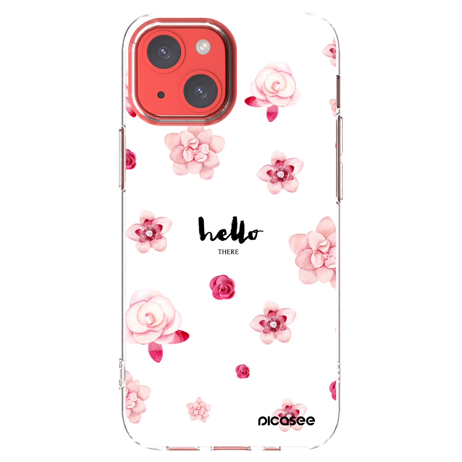 Picasee silikonski prozorni ovitek za Apple iPhone 13 mini - Hello there