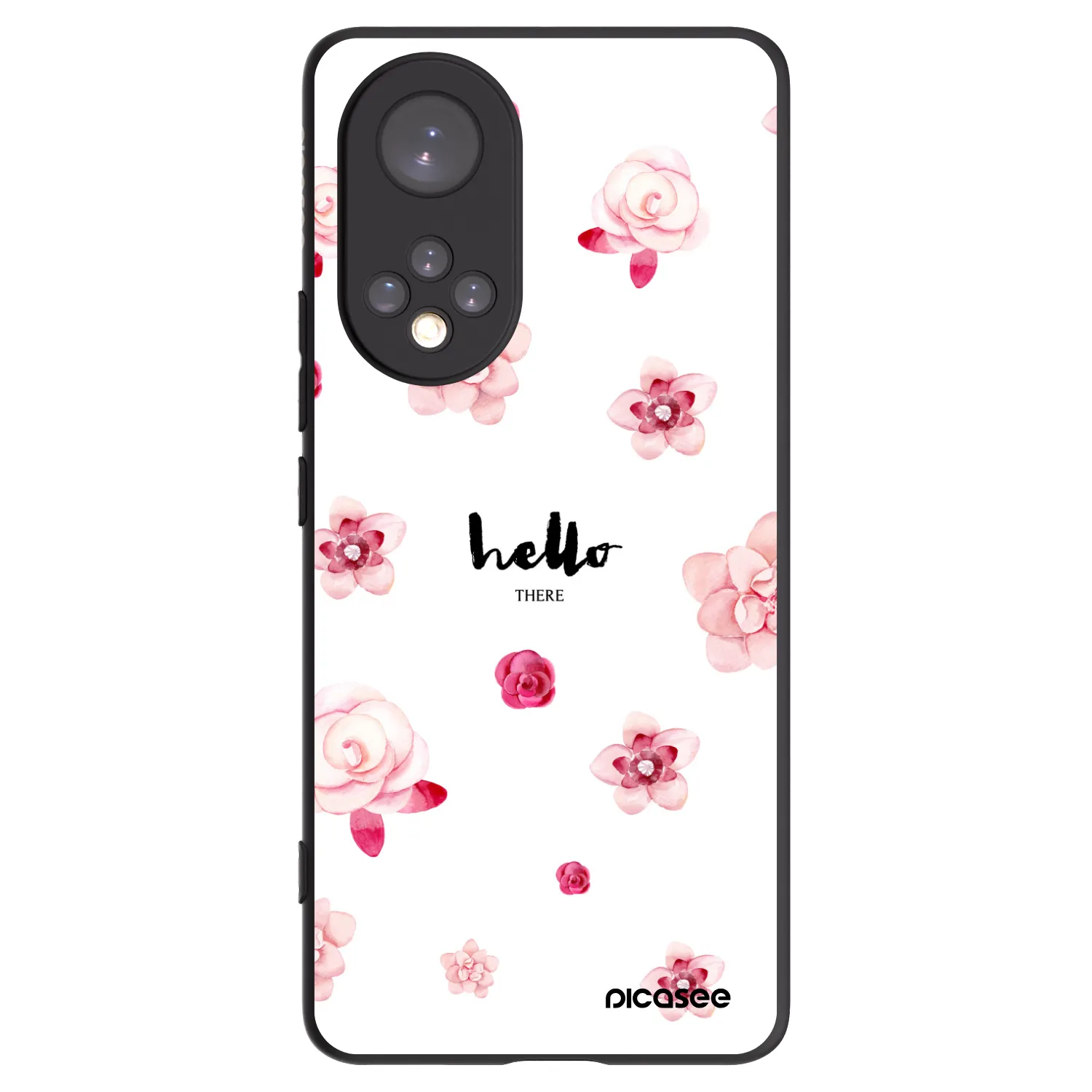 Picasee silikonski črni ovitek za Huawei Nova 9 - Hello there