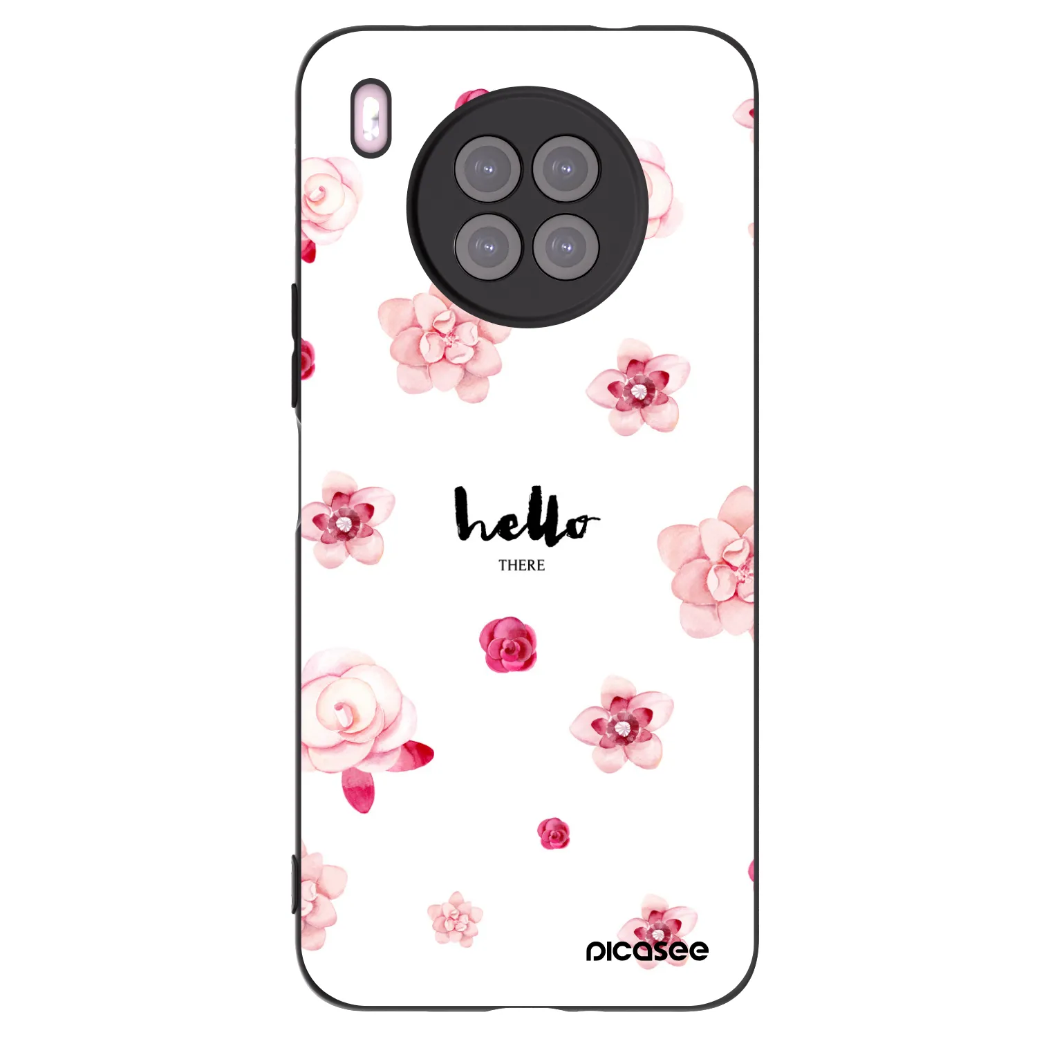 Picasee silikonski črni ovitek za Huawei Nova 8i - Hello there