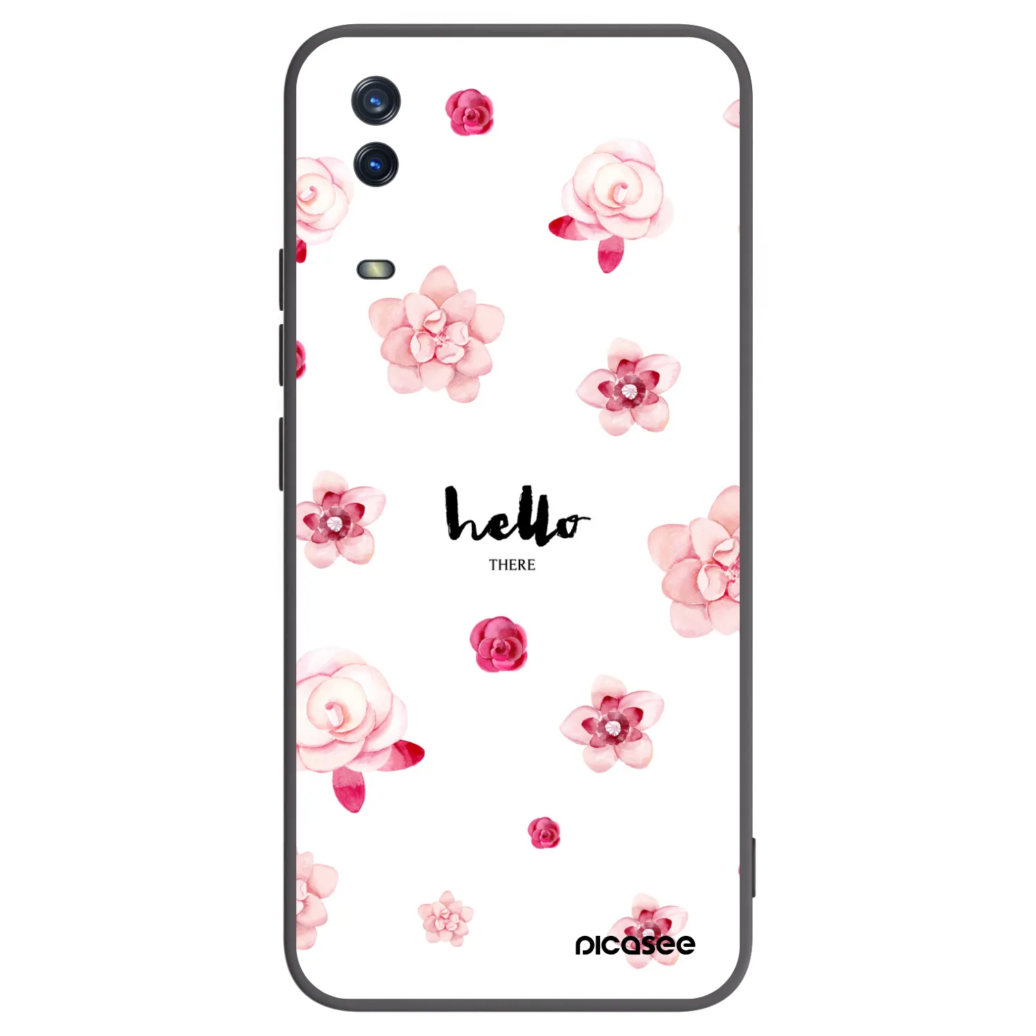 Picasee silikonski črni ovitek za Vivo Y11s - Hello there