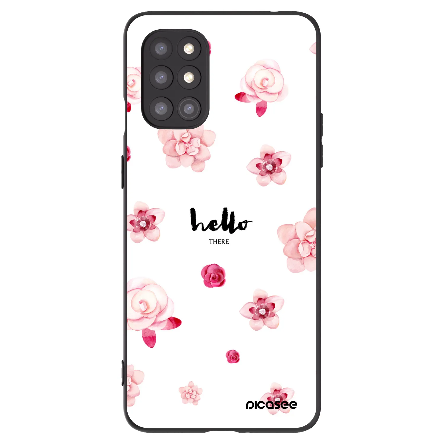 Picasee silikonski črni ovitek za OnePlus 8T - Hello there