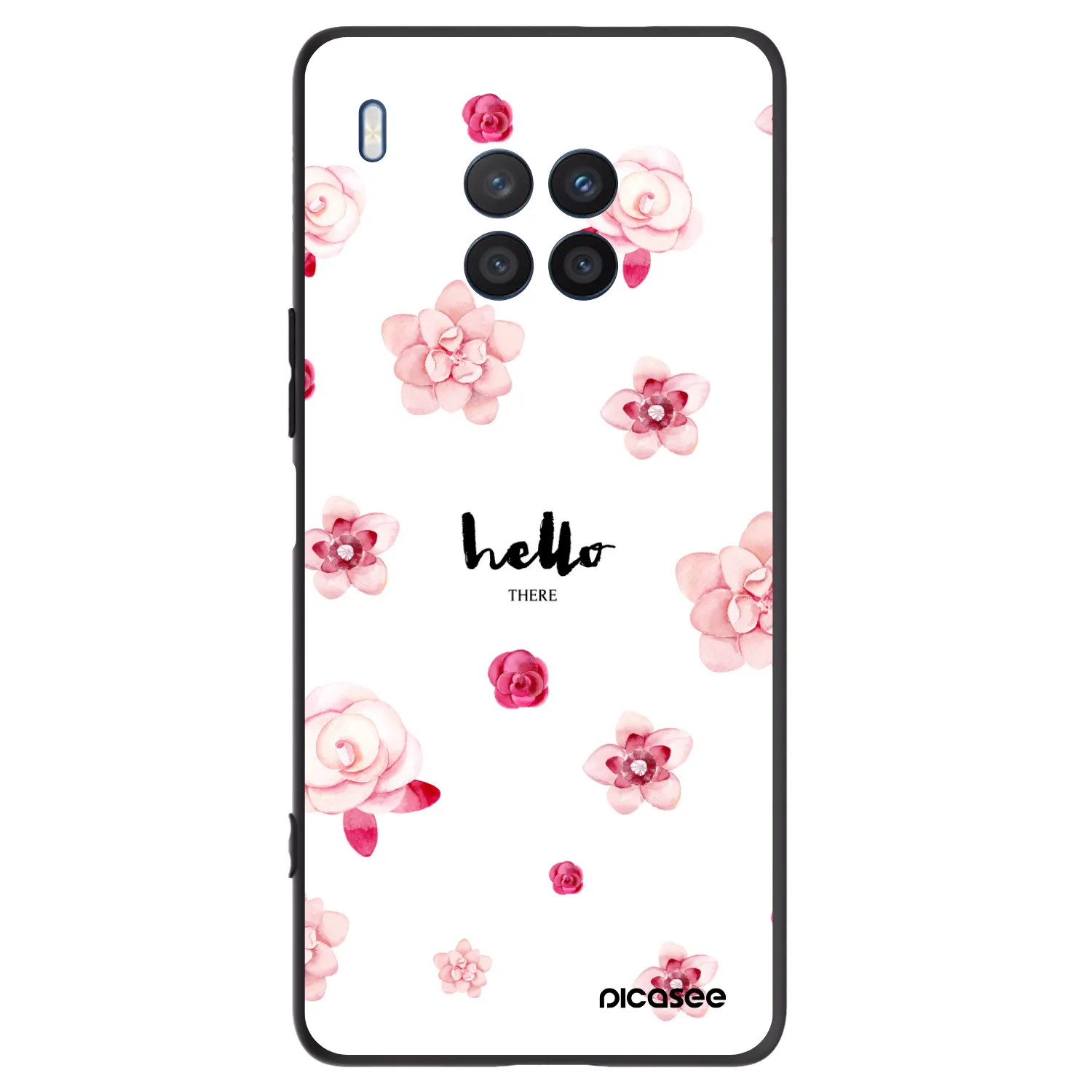 Picasee silikonski črni ovitek za Honor 50 Lite - Hello there