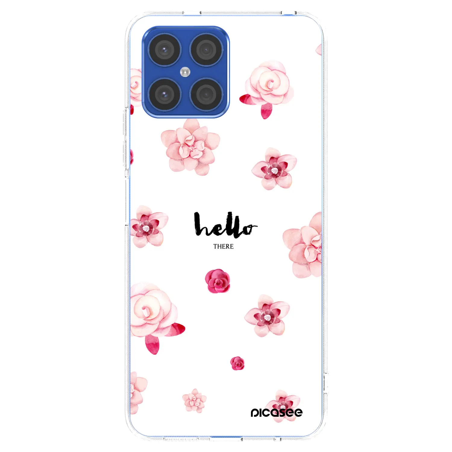Picasee silikonski prozorni ovitek za Honor X8 4G - Hello there
