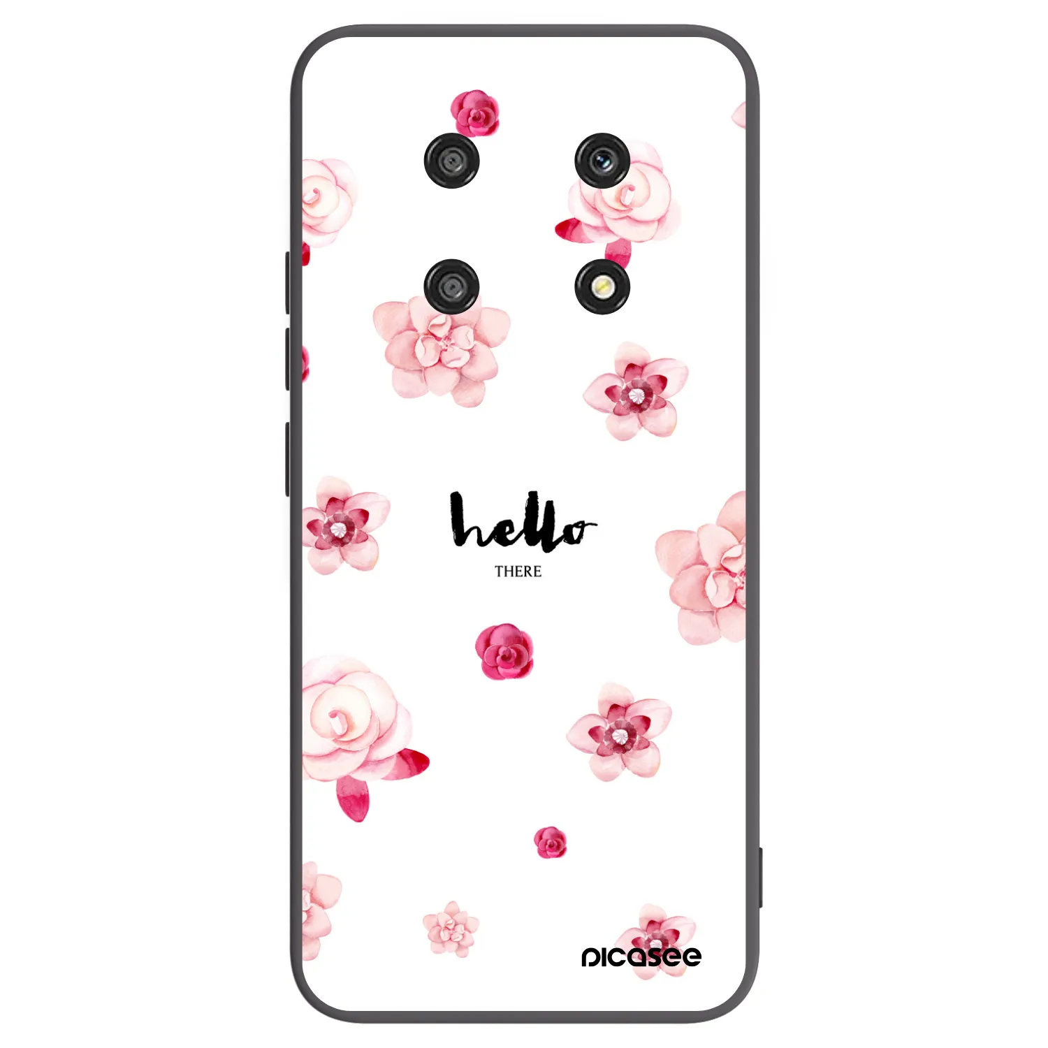 Picasee silikonski črni ovitek za Honor Magic4 Lite 5G - Hello there
