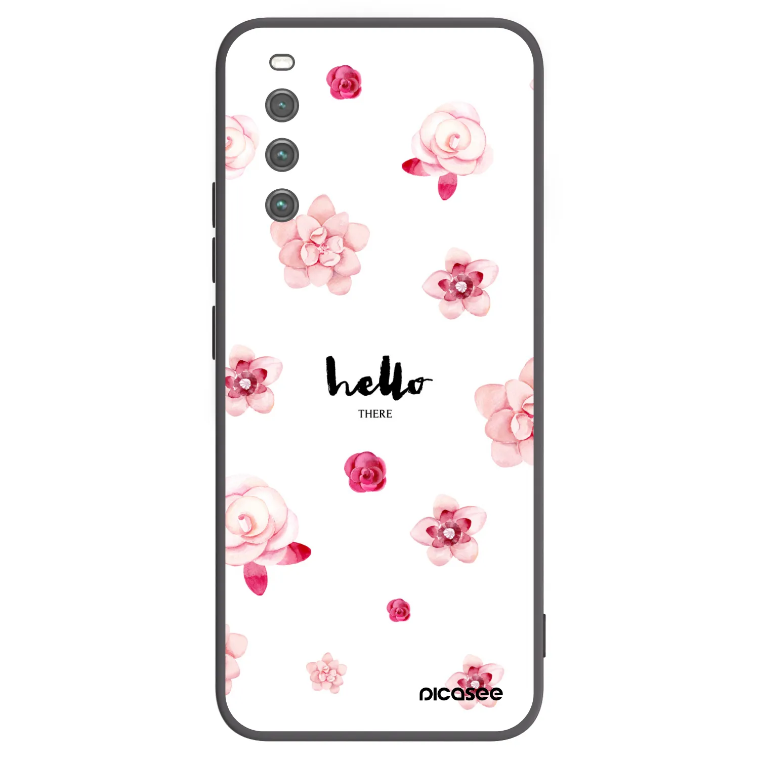 Picasee silikonski črni ovitek za Sony Xperia 10 IV 5G - Hello there