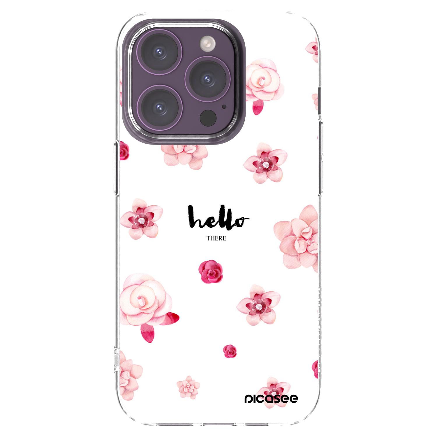 Picasee silikonski prozorni ovitek za Apple iPhone 14 Pro - Hello there