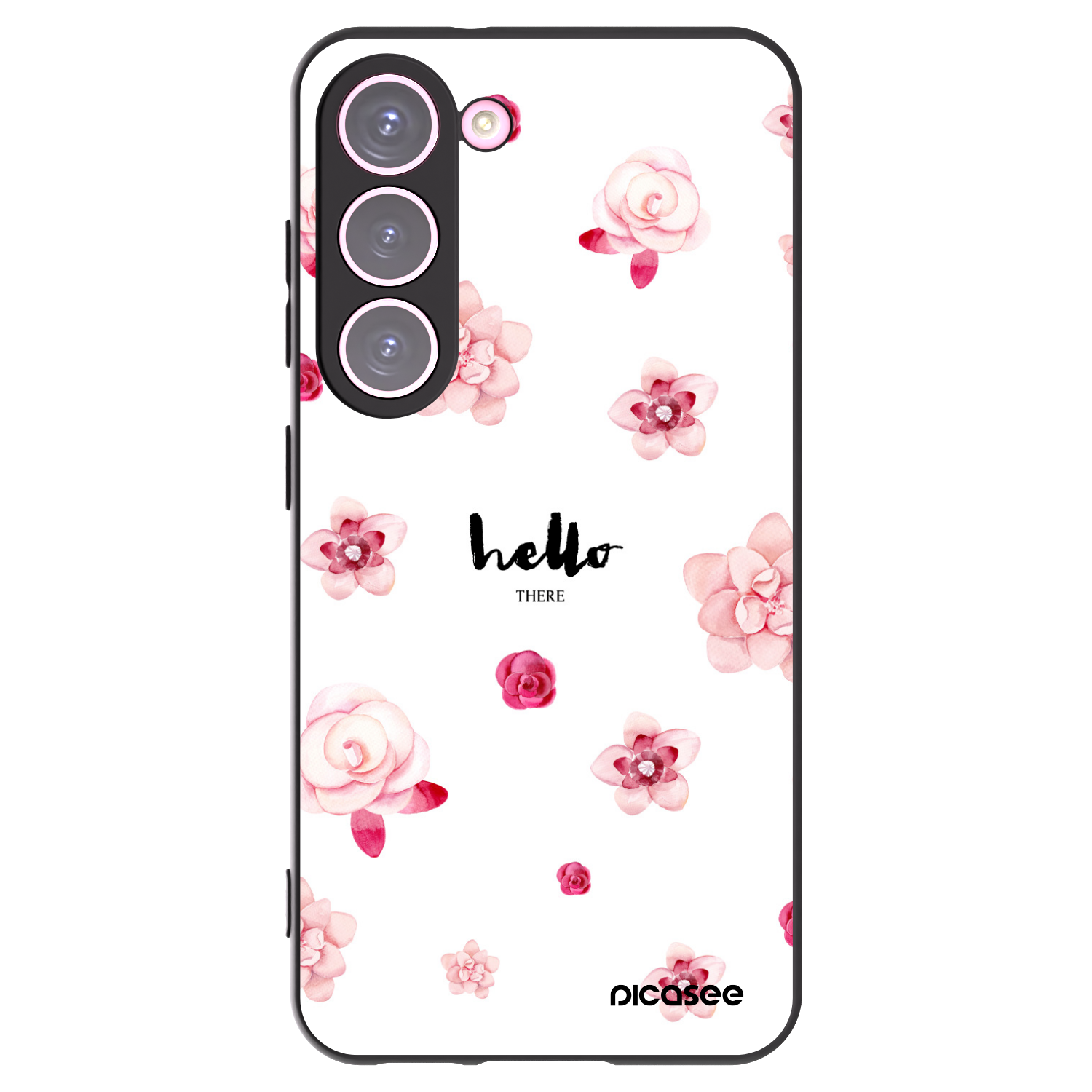 Picasee silikonski črni ovitek za Samsung Galaxy S23 5G - Hello there