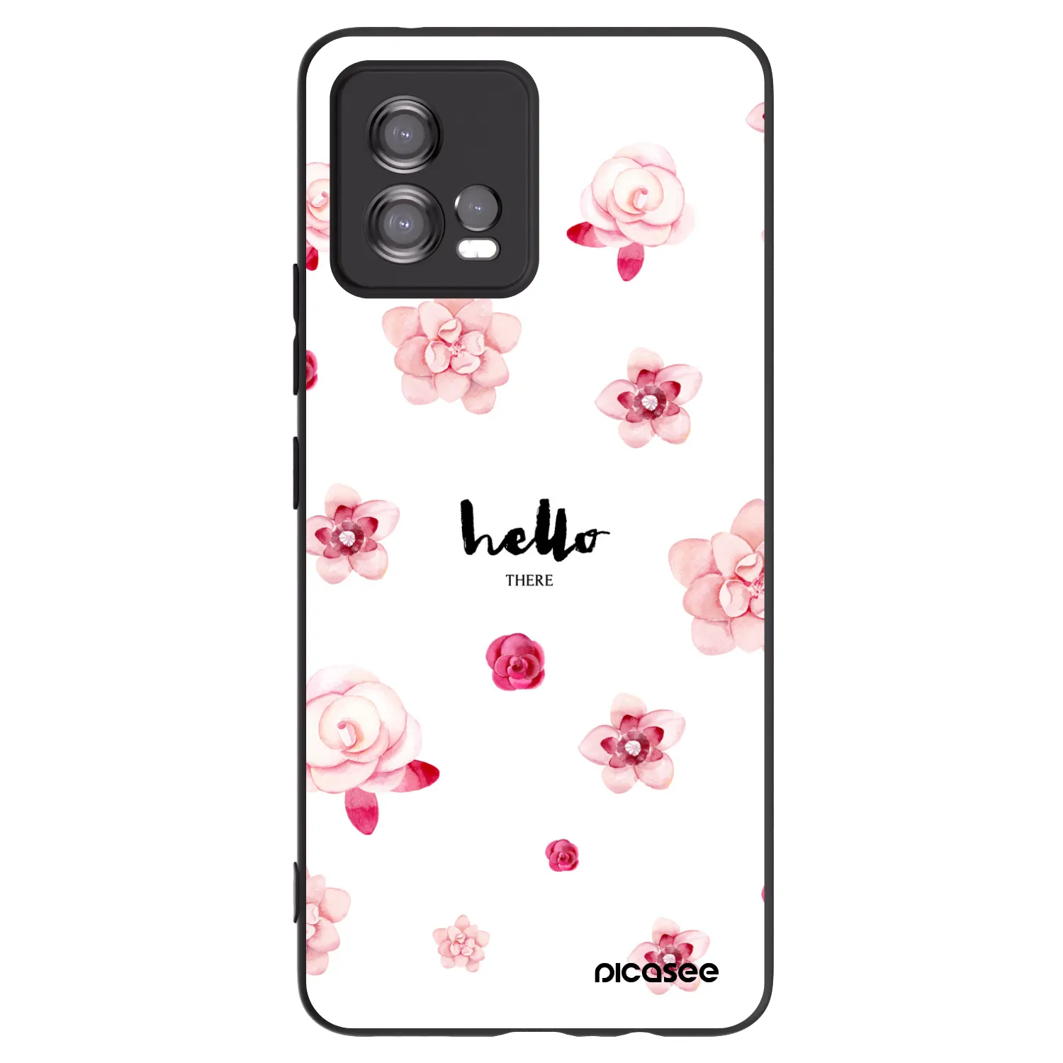 Picasee silikonski črni ovitek za Motorola Moto G72 - Hello there