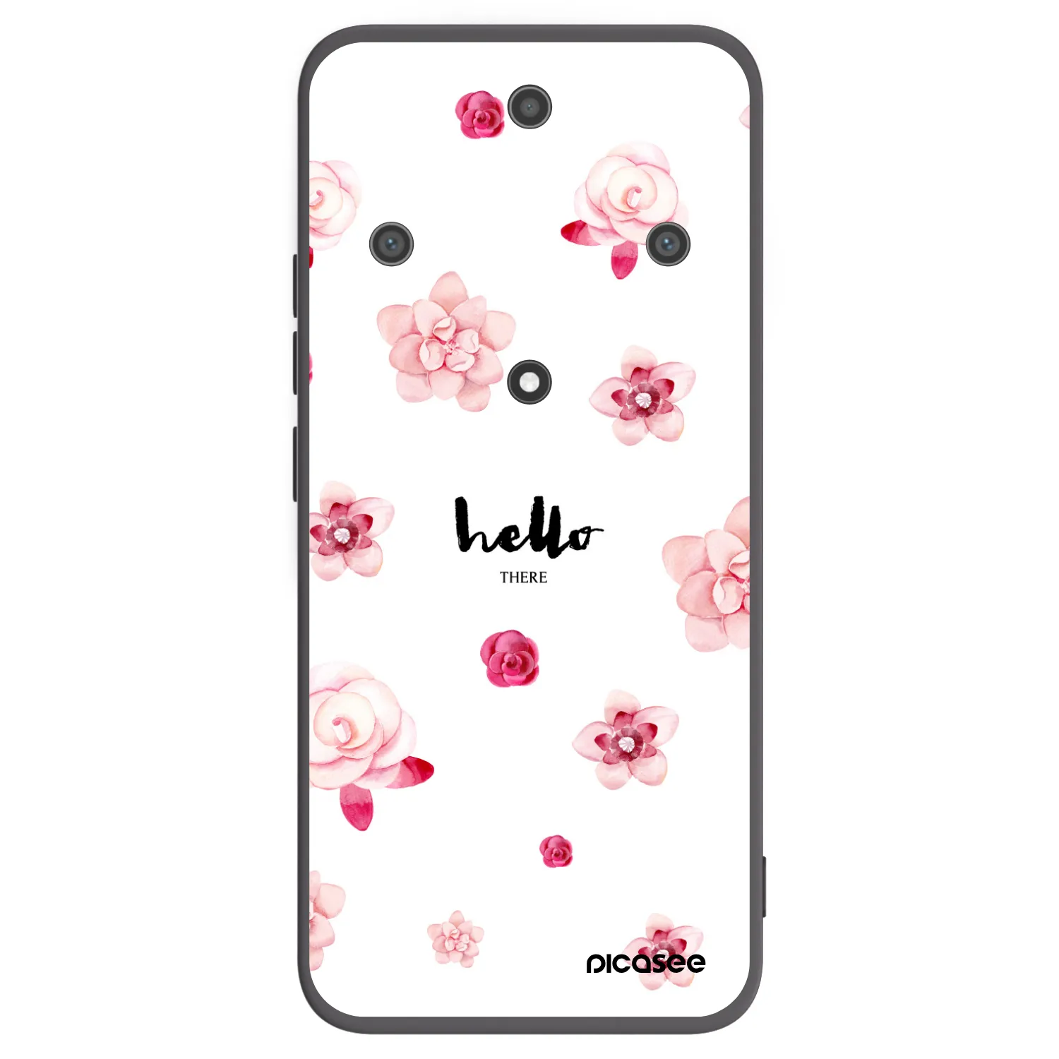 Picasee silikonski črni ovitek za Honor Magic5 Lite 5G - Hello there