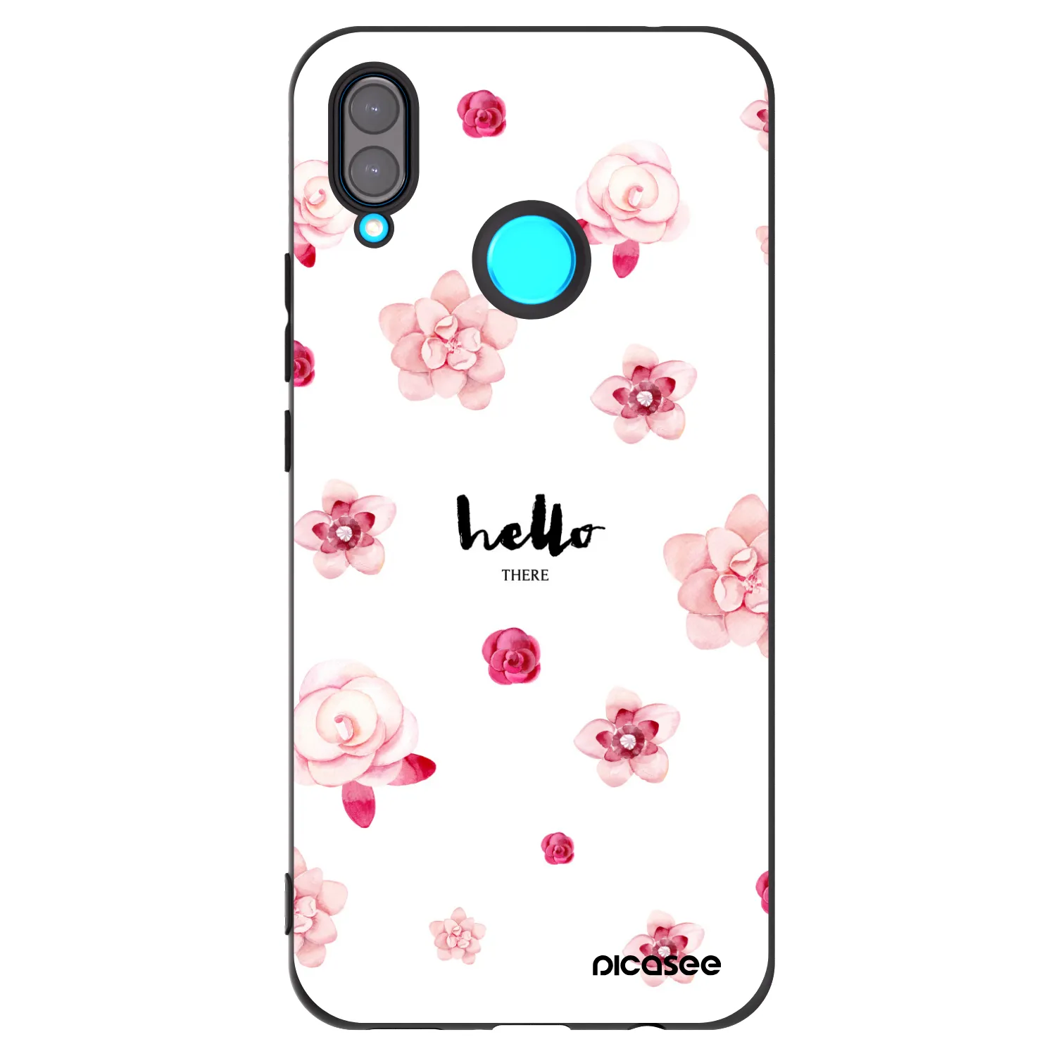 Picasee silikonski črni ovitek za Huawei Nova 3 - Hello there
