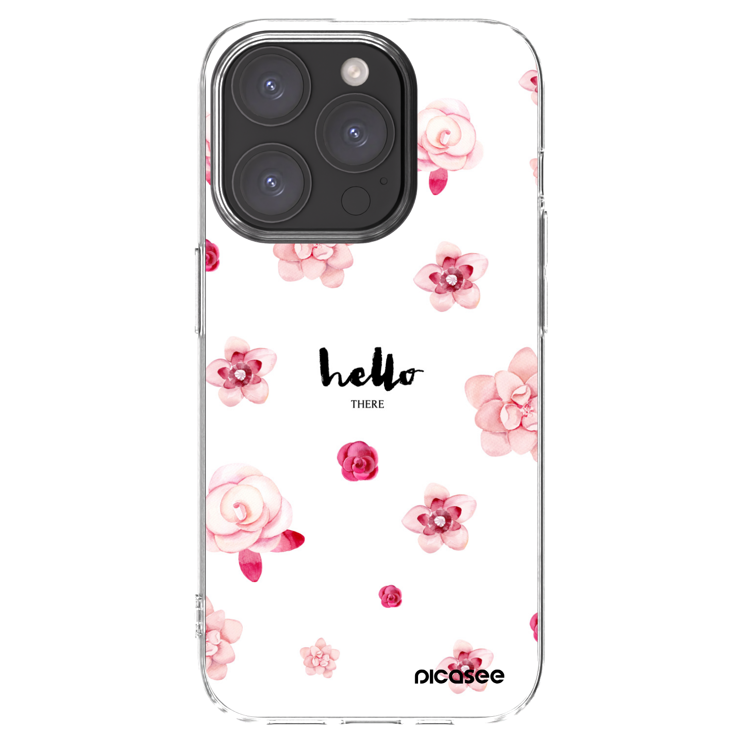 Picasee silikonski prozorni ovitek za Apple iPhone 15 Pro - Hello there