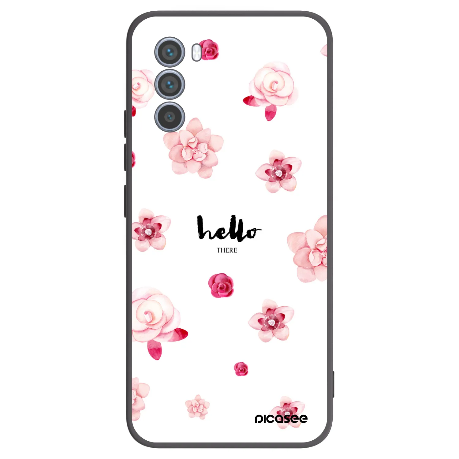 Picasee silikonski črni ovitek za Motorola Moto G62 - Hello there
