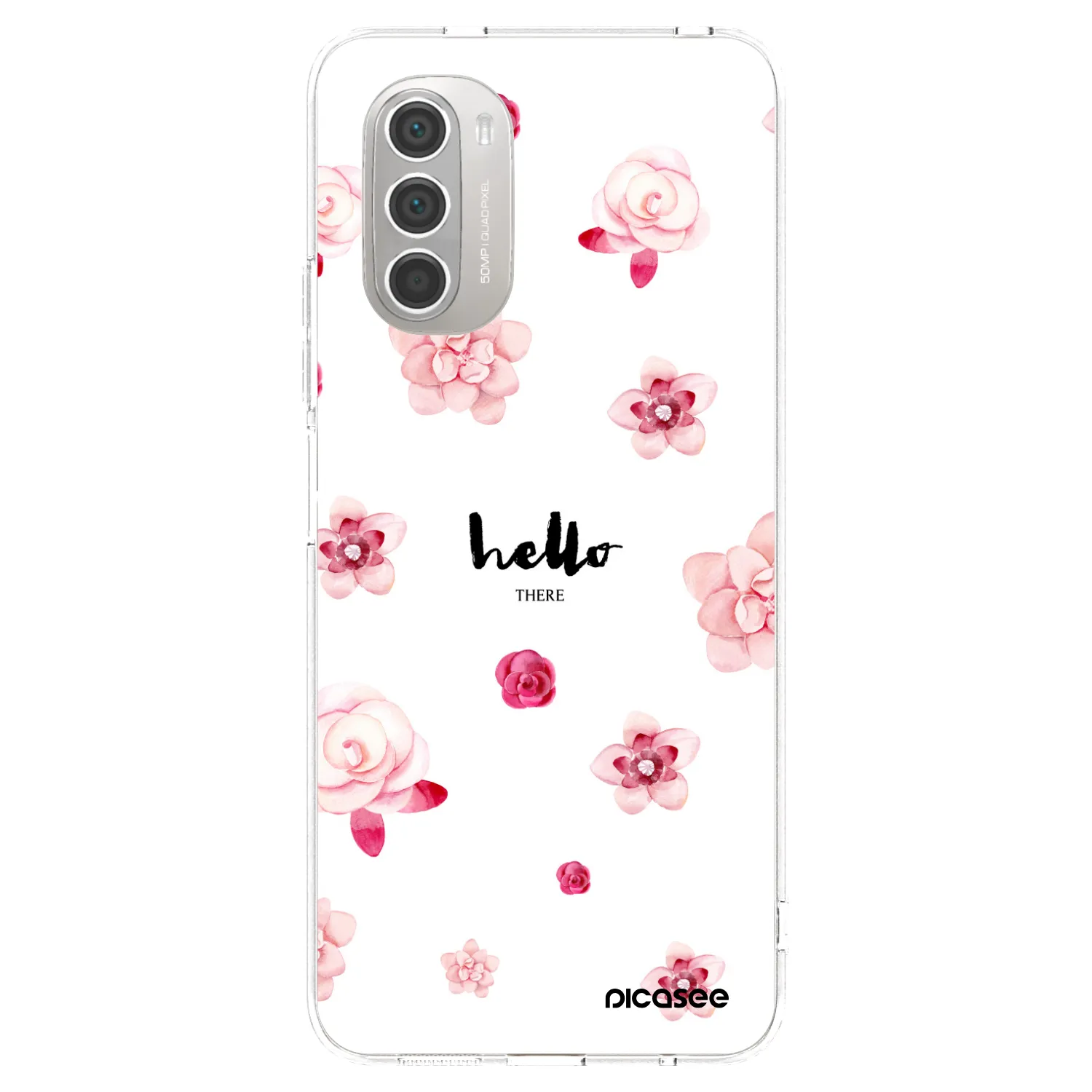 Picasee silikonski prozorni ovitek za Motorola Moto G51 - Hello there