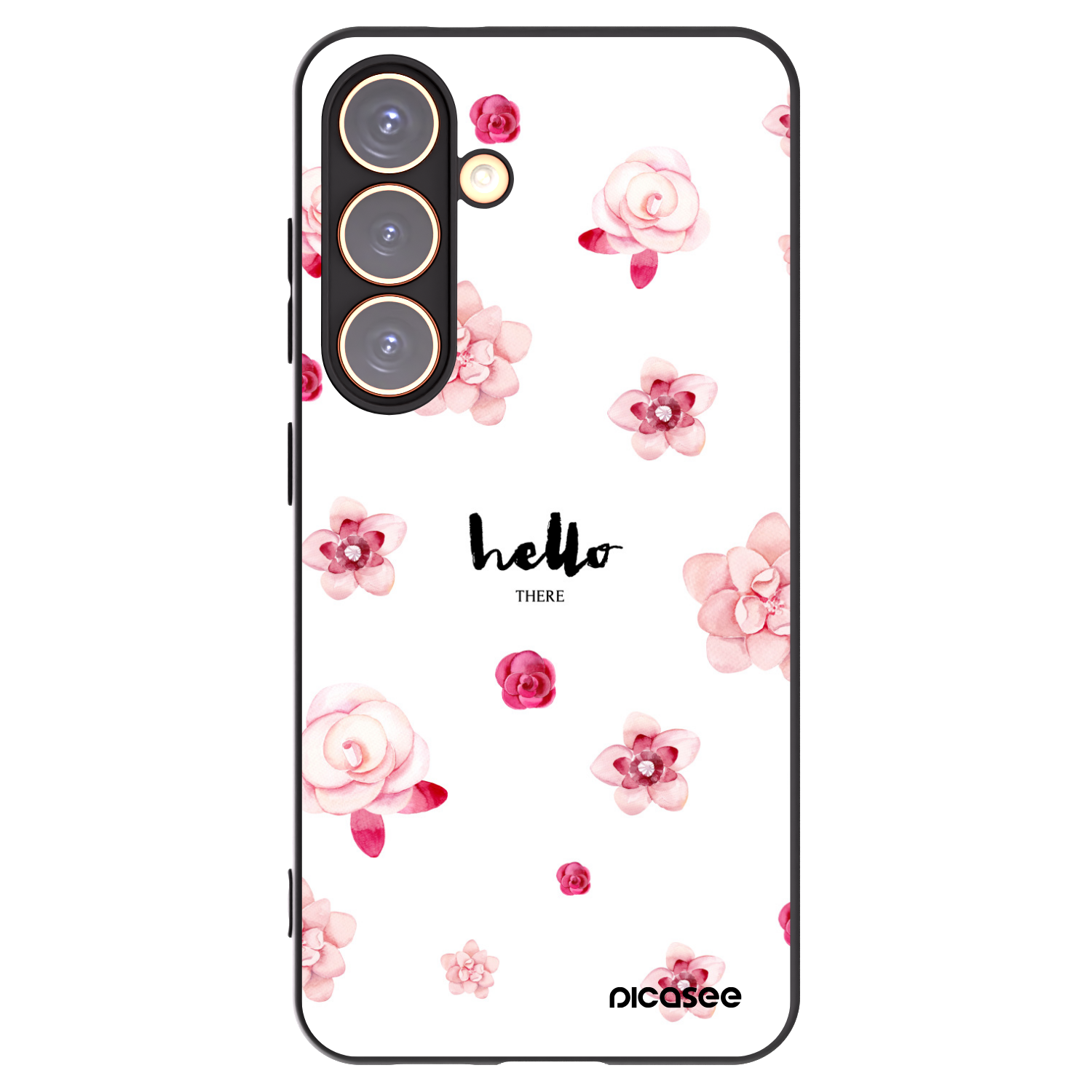Picasee silikonski črni ovitek za Samsung Galaxy S24 S921B 5G - Hello there