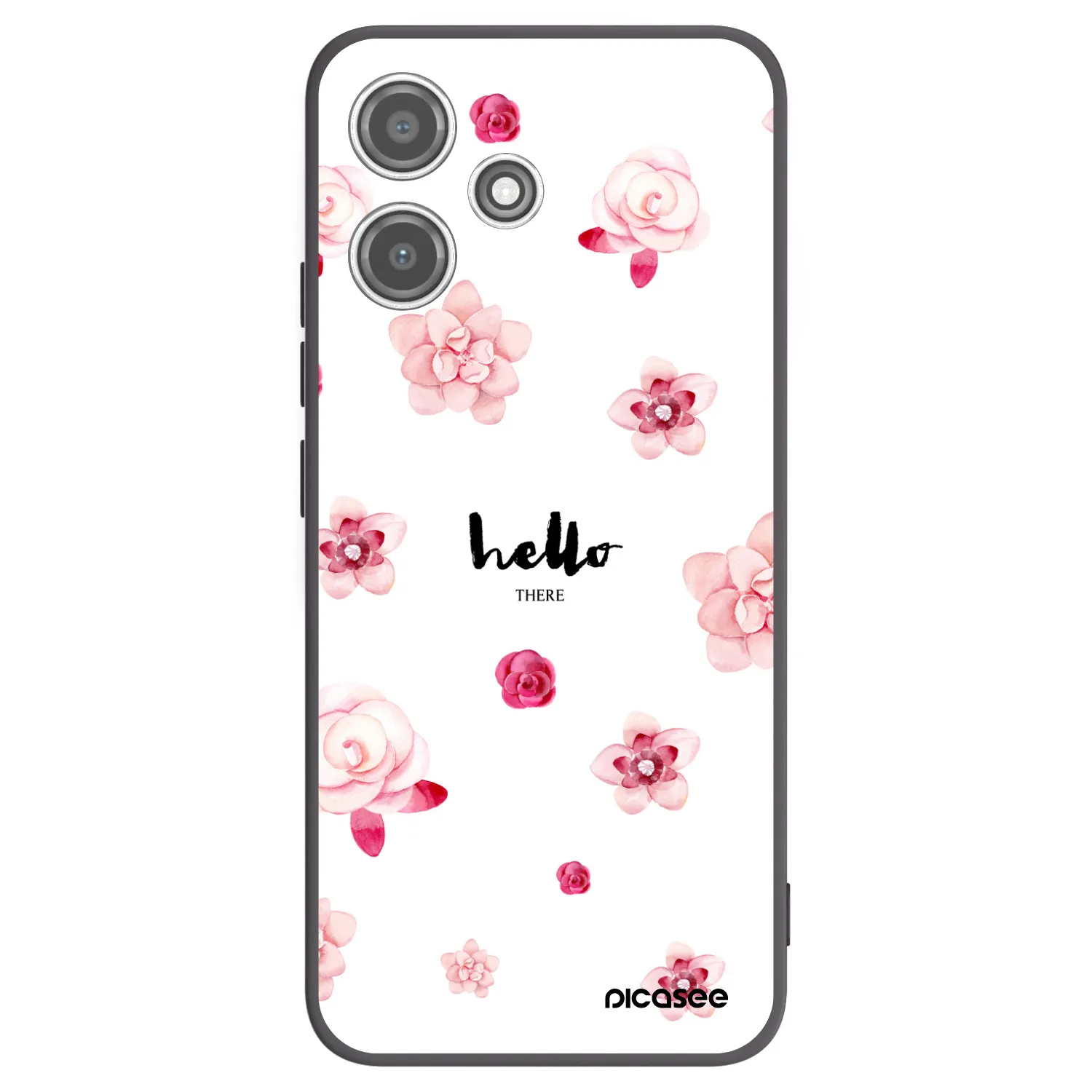 Picasee silikonski črni ovitek za Xiaomi Redmi 12 5G - Hello there