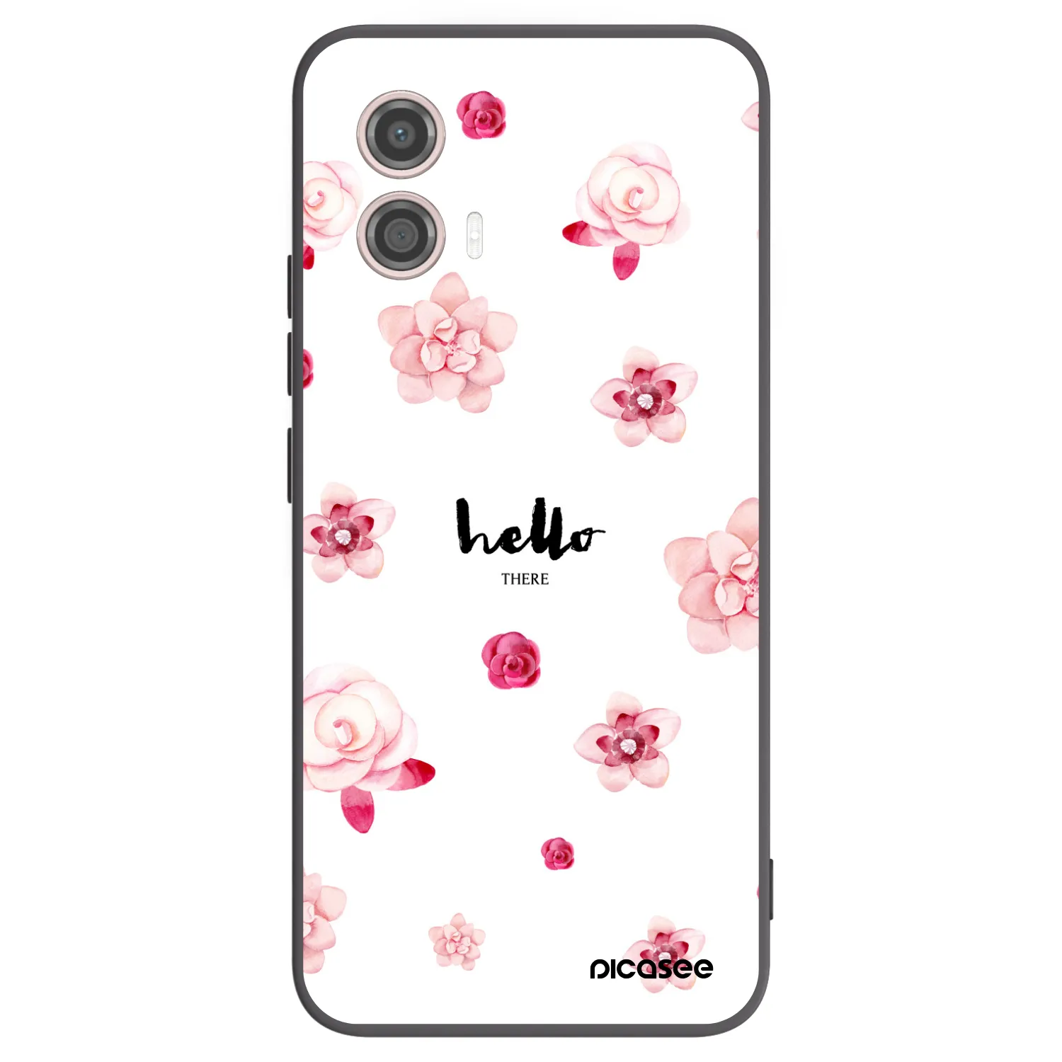 Picasee silikonski črni ovitek za Motorola Moto G53 5G - Hello there