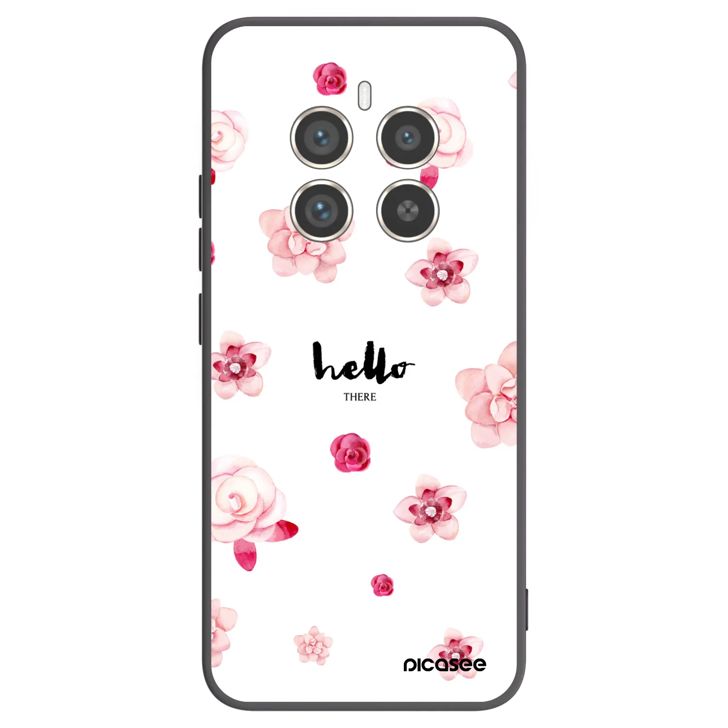 Picasee silikonski črni ovitek za Realme 12 Pro 5G - Hello there