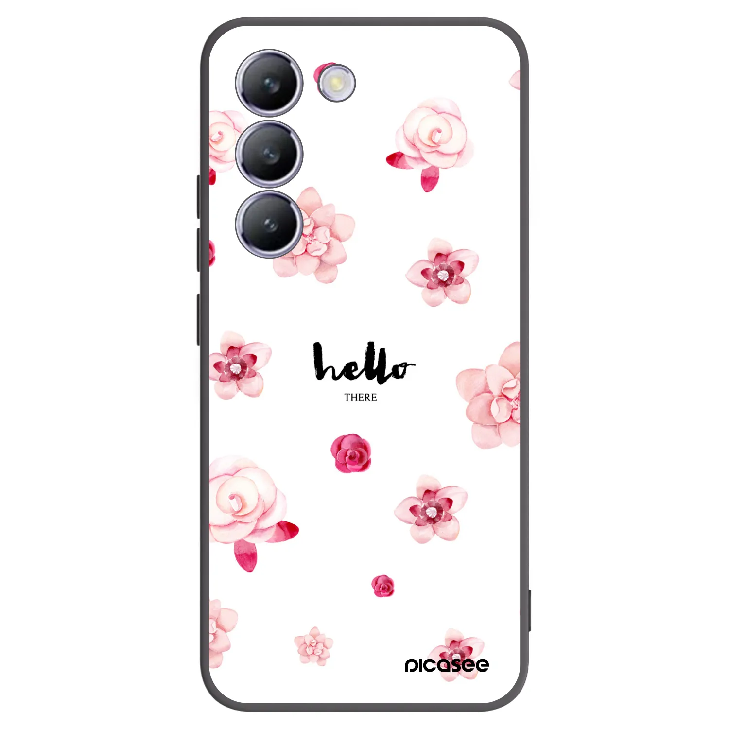 Picasee silikonski črni ovitek za Vivo V40 SE 5G - Hello there