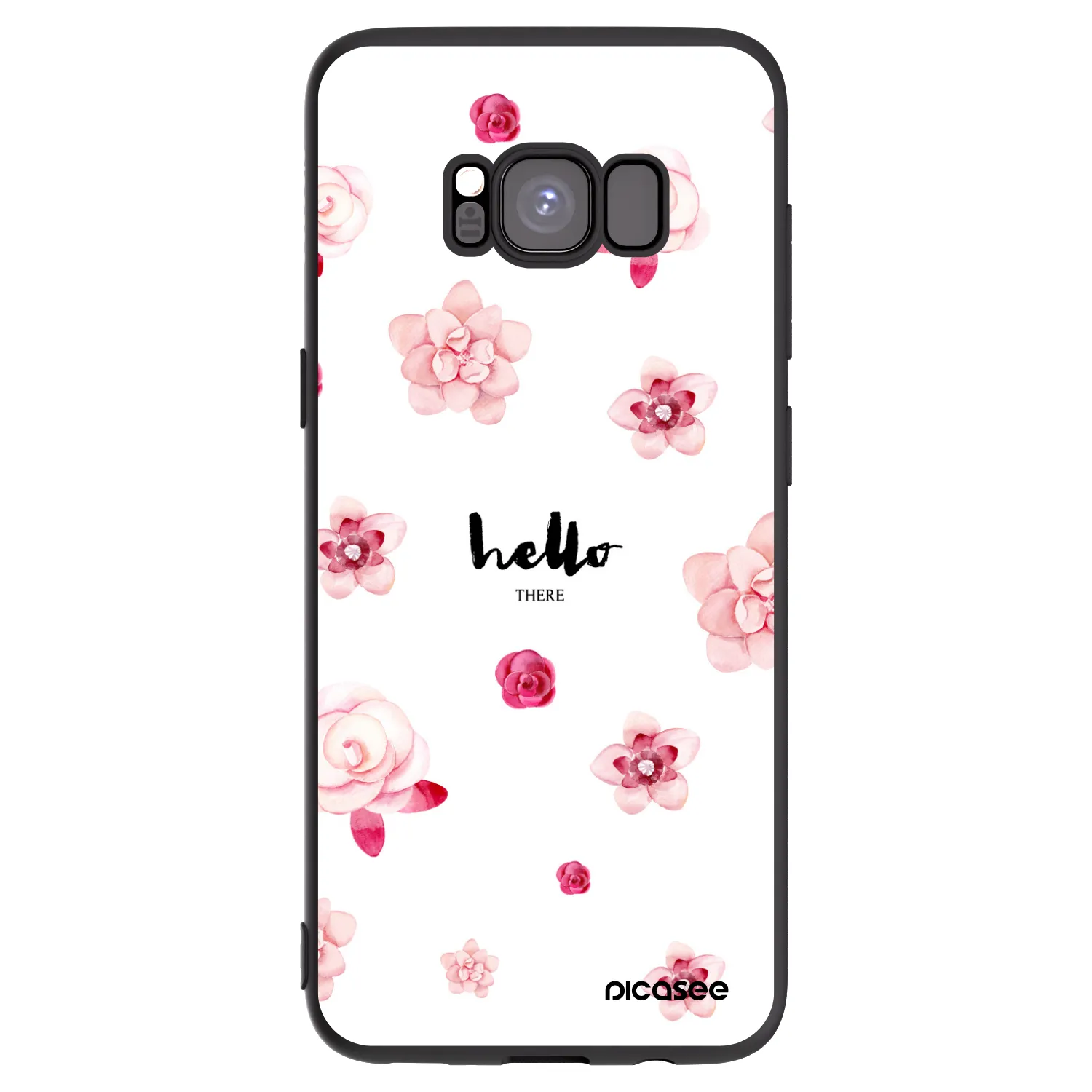Picasee silikonski črni ovitek za Samsung Galaxy S8 G950F - Hello there