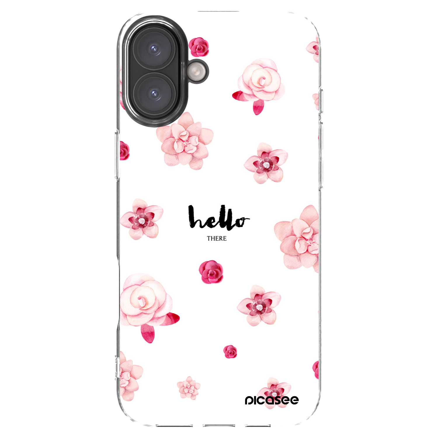 Picasee silikonski prozorni ovitek za Apple iPhone 16 Plus - Hello there