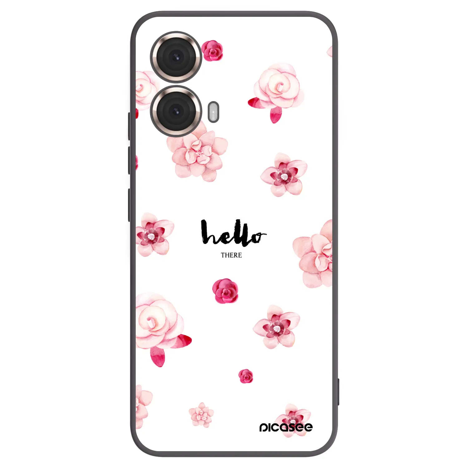 Picasee silikonski črni ovitek za Motorola Moto G85 - Hello there