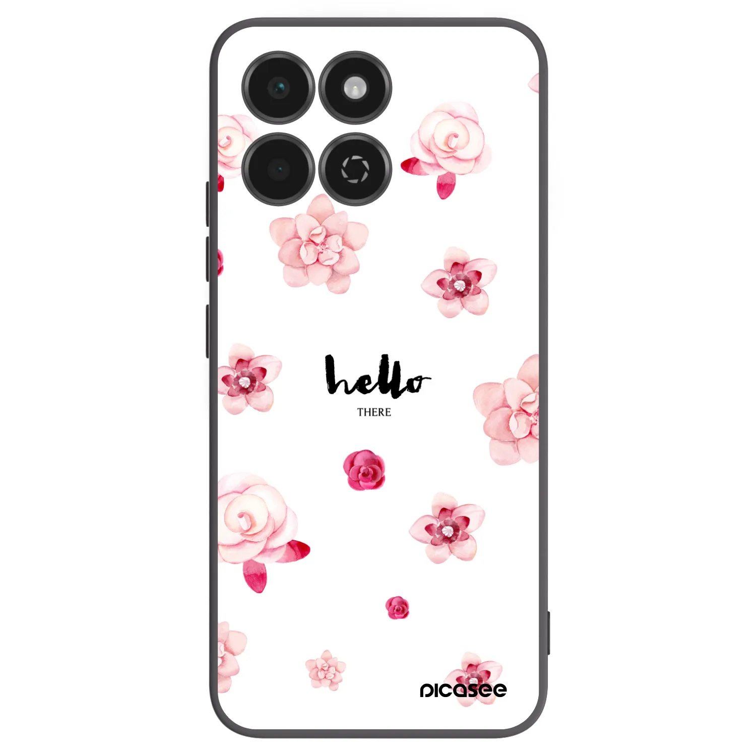 Picasee silikonski črni ovitek za Honor 200 Smart 5G - Hello there