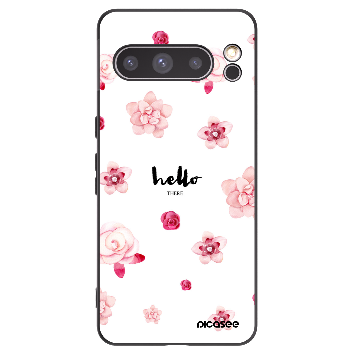 Picasee silikonski črni ovitek za Google Pixel 8 Pro - Hello there