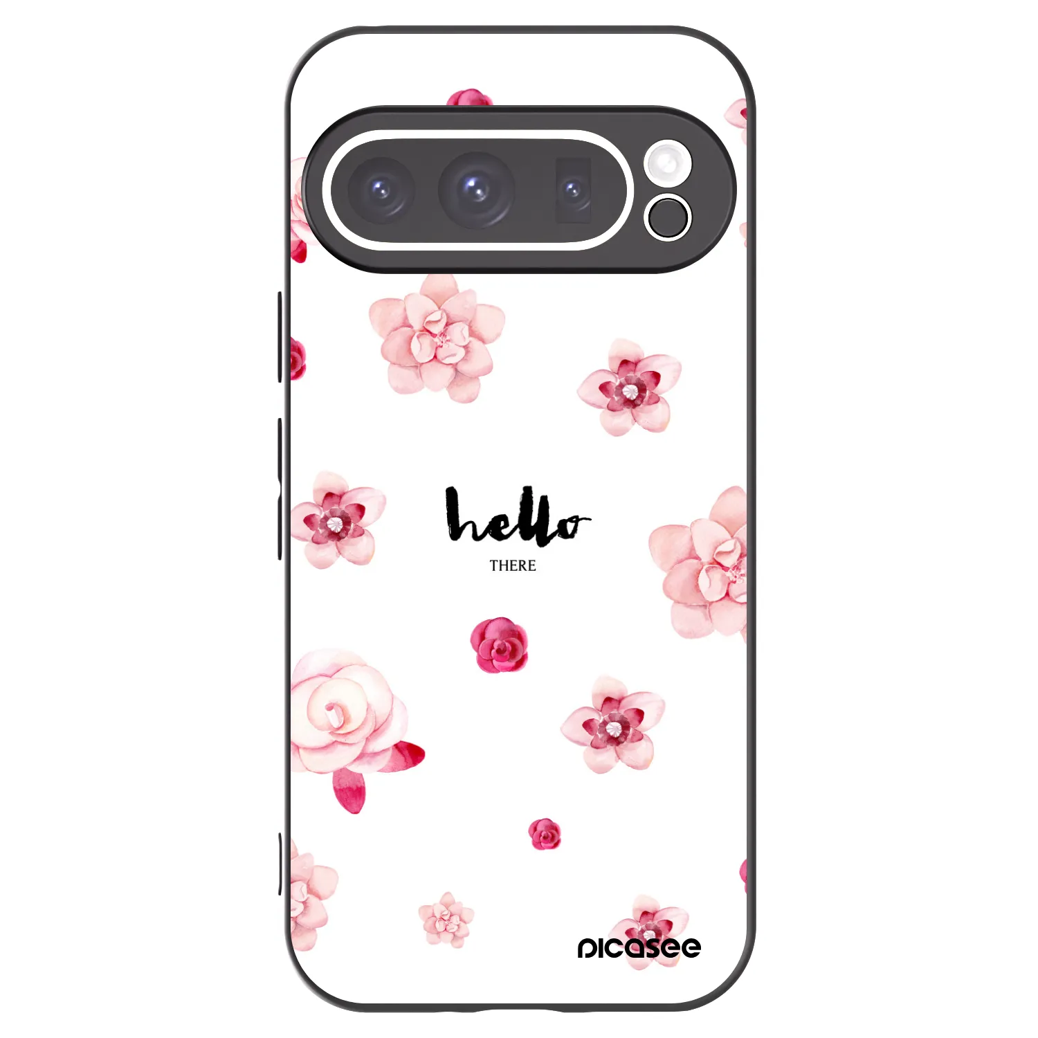 Picasee silikonski črni ovitek za Google Pixel 9 Pro - Hello there