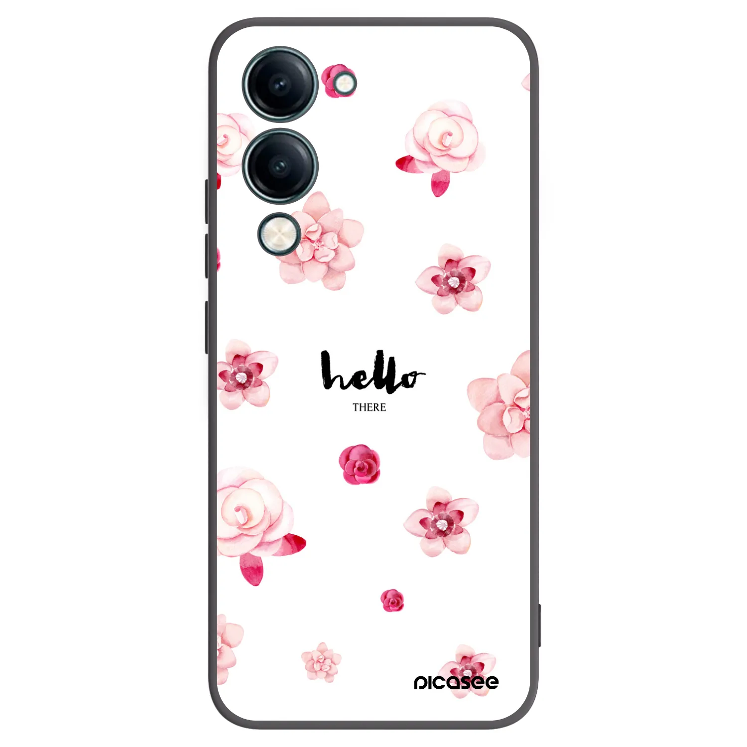 Picasee silikonski črni ovitek za Vivo Y29s 5G - Hello there