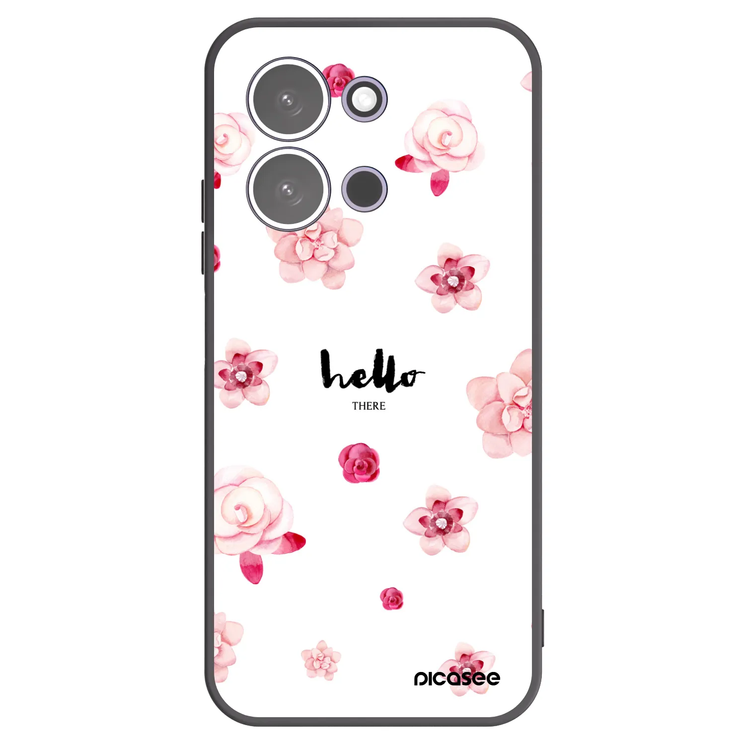 Picasee silikonski črni ovitek za Xiaomi Redmi 15C 5G - Hello there