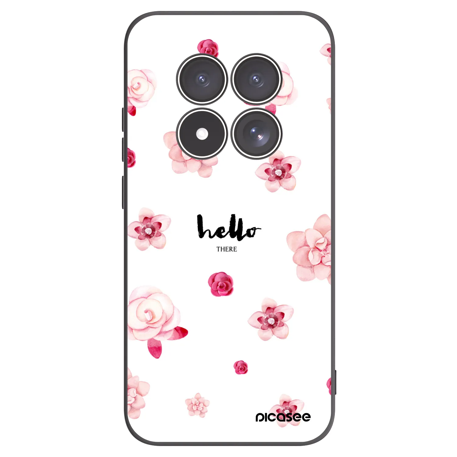Picasee silikonski črni ovitek za Xiaomi Redmi Note 15 Pro 5G - Hello there