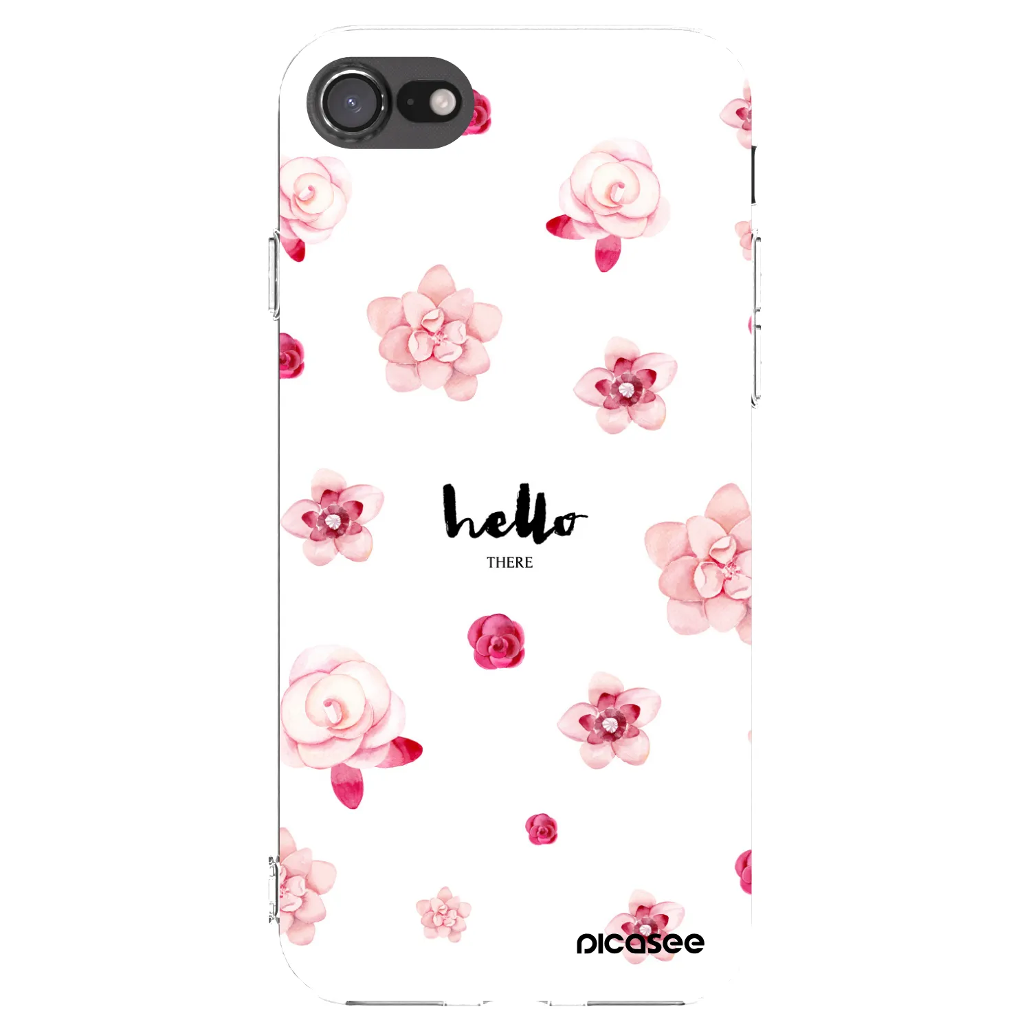 Picasee silikonski prozorni ovitek za Apple iPhone 8 - Hello there