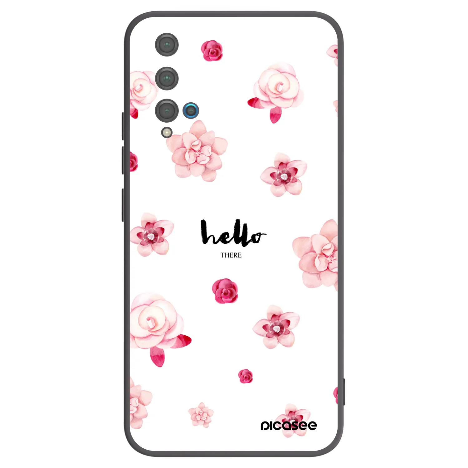Picasee silikonski črni ovitek za Huawei Nova 5T - Hello there
