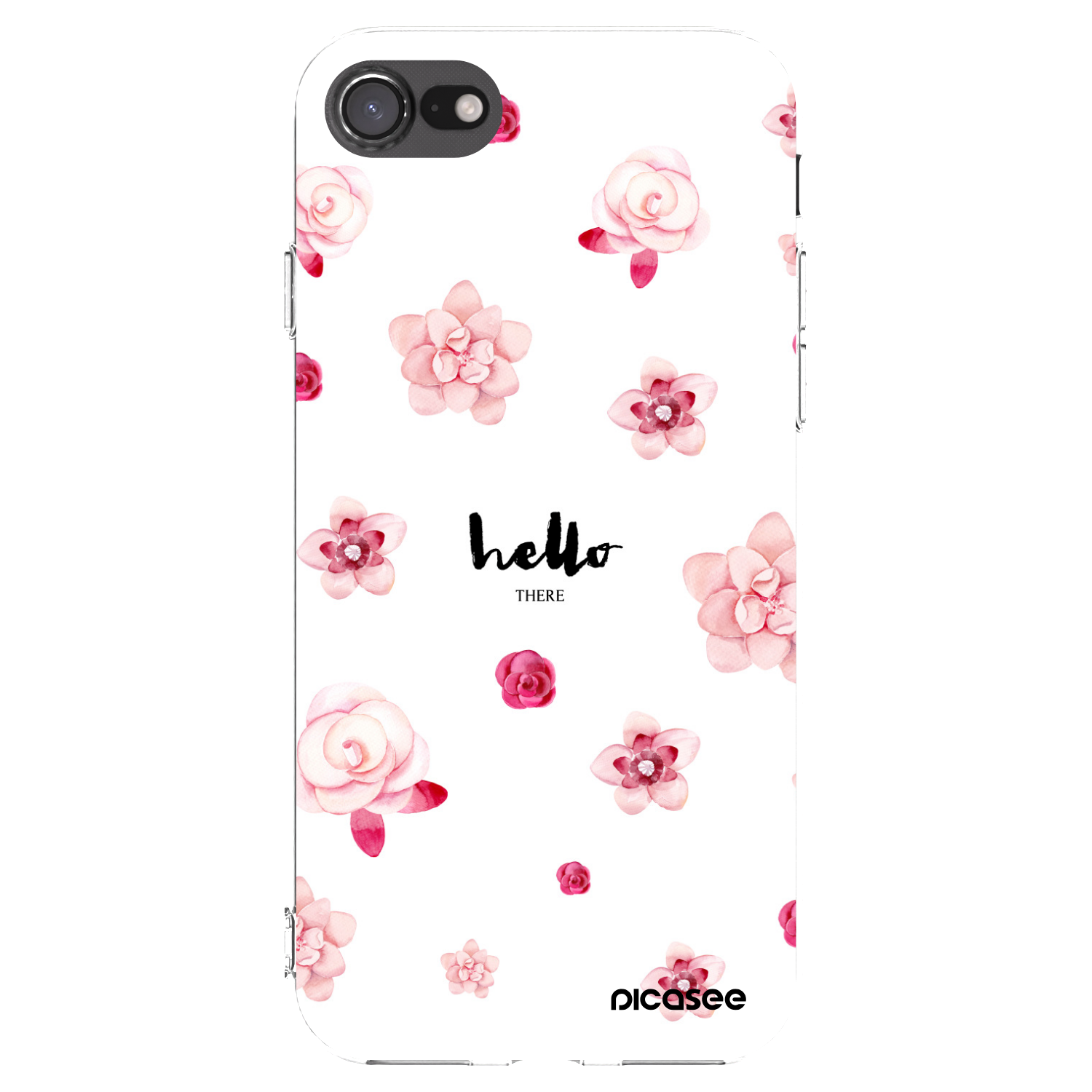 Picasee silikonski prozorni ovitek za Apple iPhone SE 2020 - Hello there