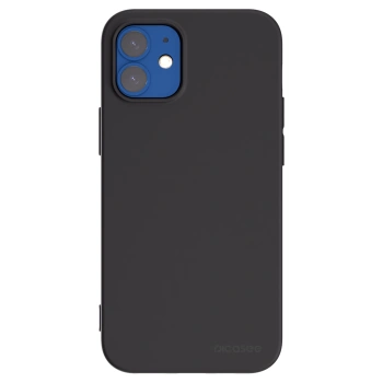 Picasee silikonski črni ovitek za Apple iPhone 12 mini - Clear