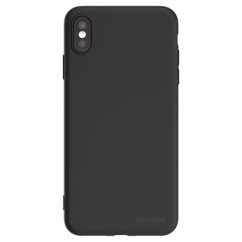 Picasee silikonski črni ovitek za Apple iPhone XS Max - Clear
