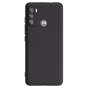Picasee silikonski črni ovitek za Motorola Moto G60 - Clear
