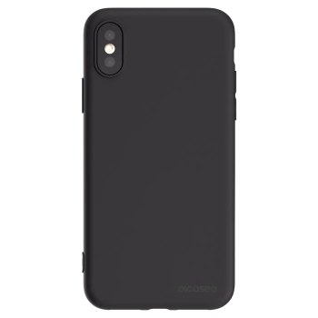 Picasee silikonski črni ovitek za Apple iPhone X/XS - Clear