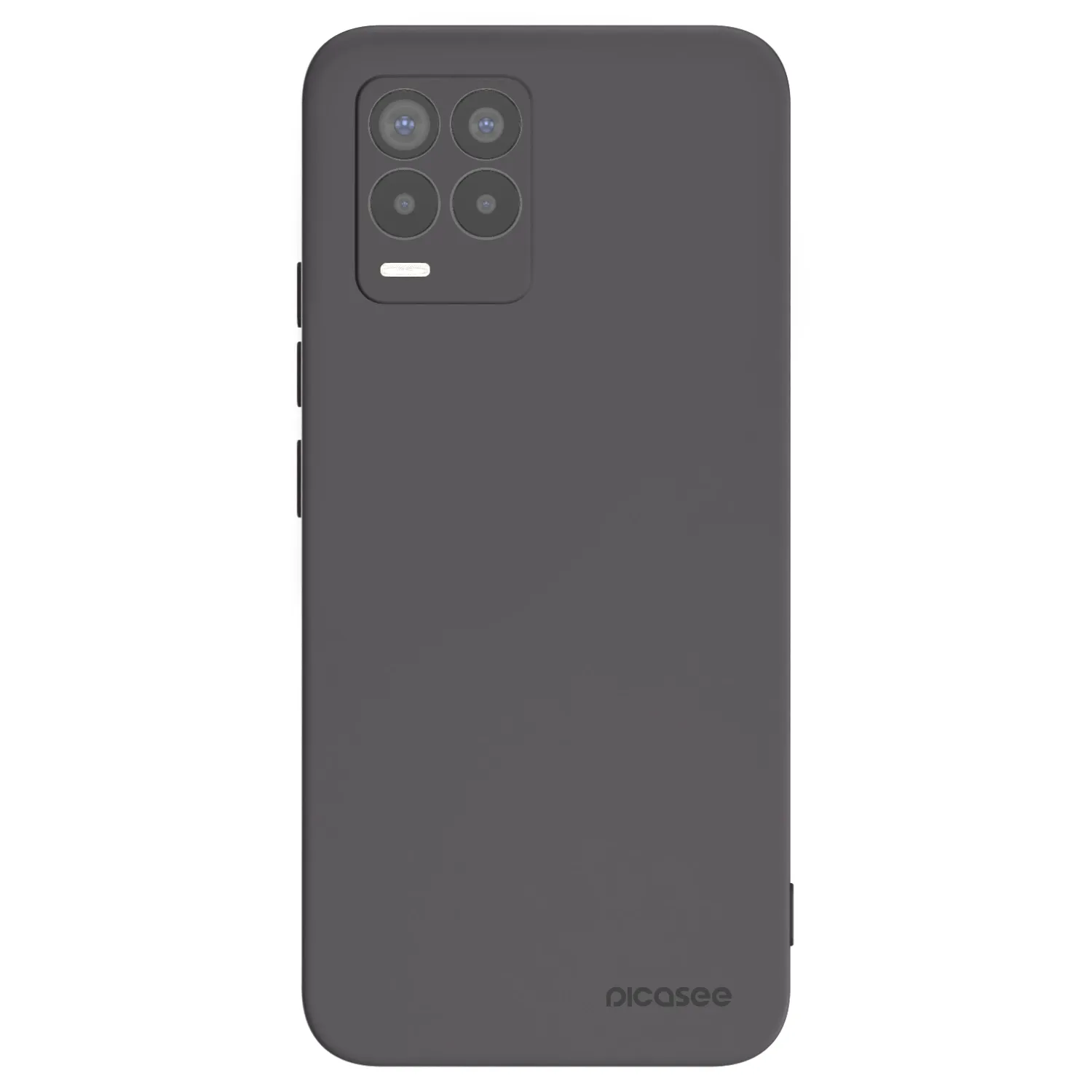 Picasee silikonski črni ovitek za Realme 8 4G - Clear
