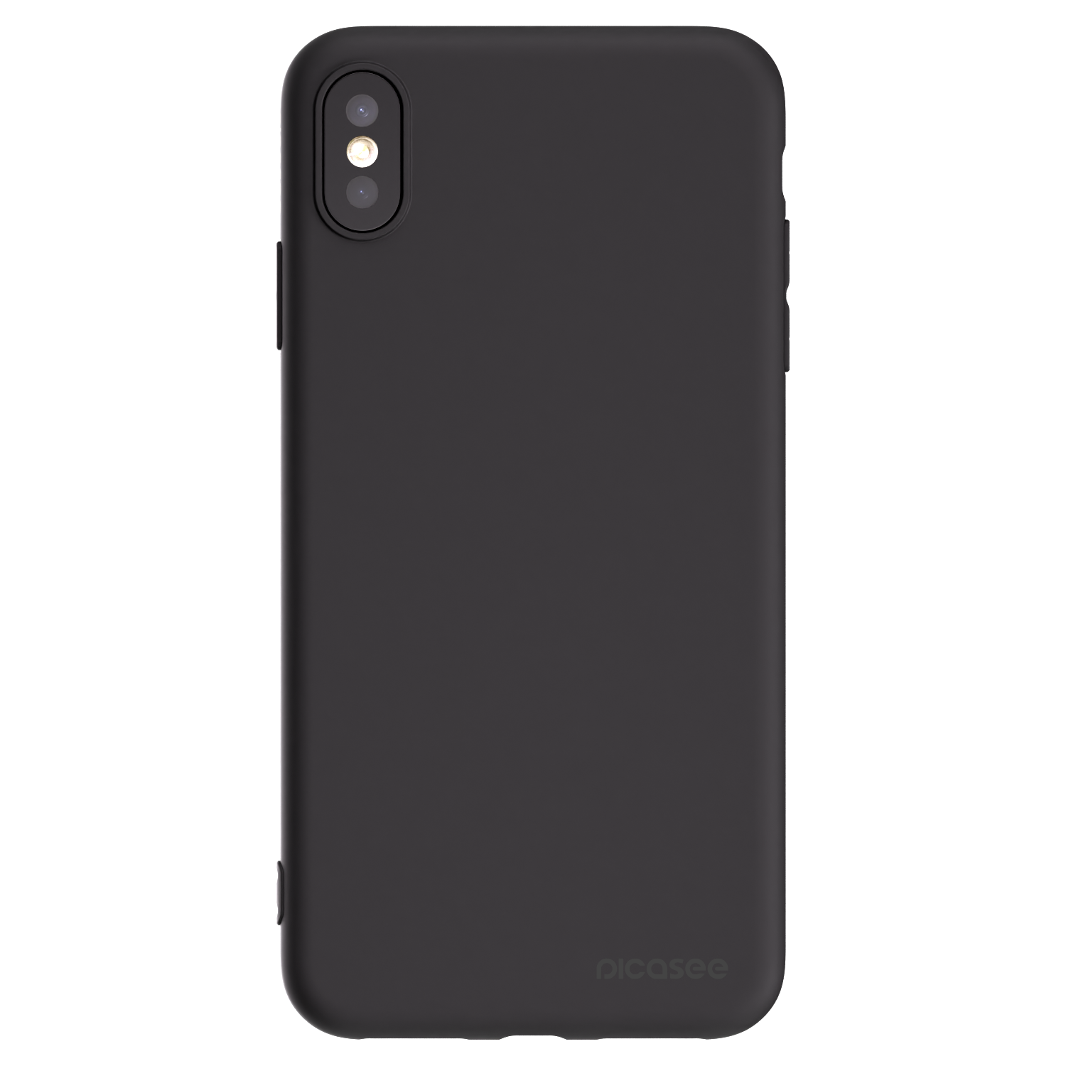 Picasee silikonski črni ovitek za Apple iPhone XS Max - Clear