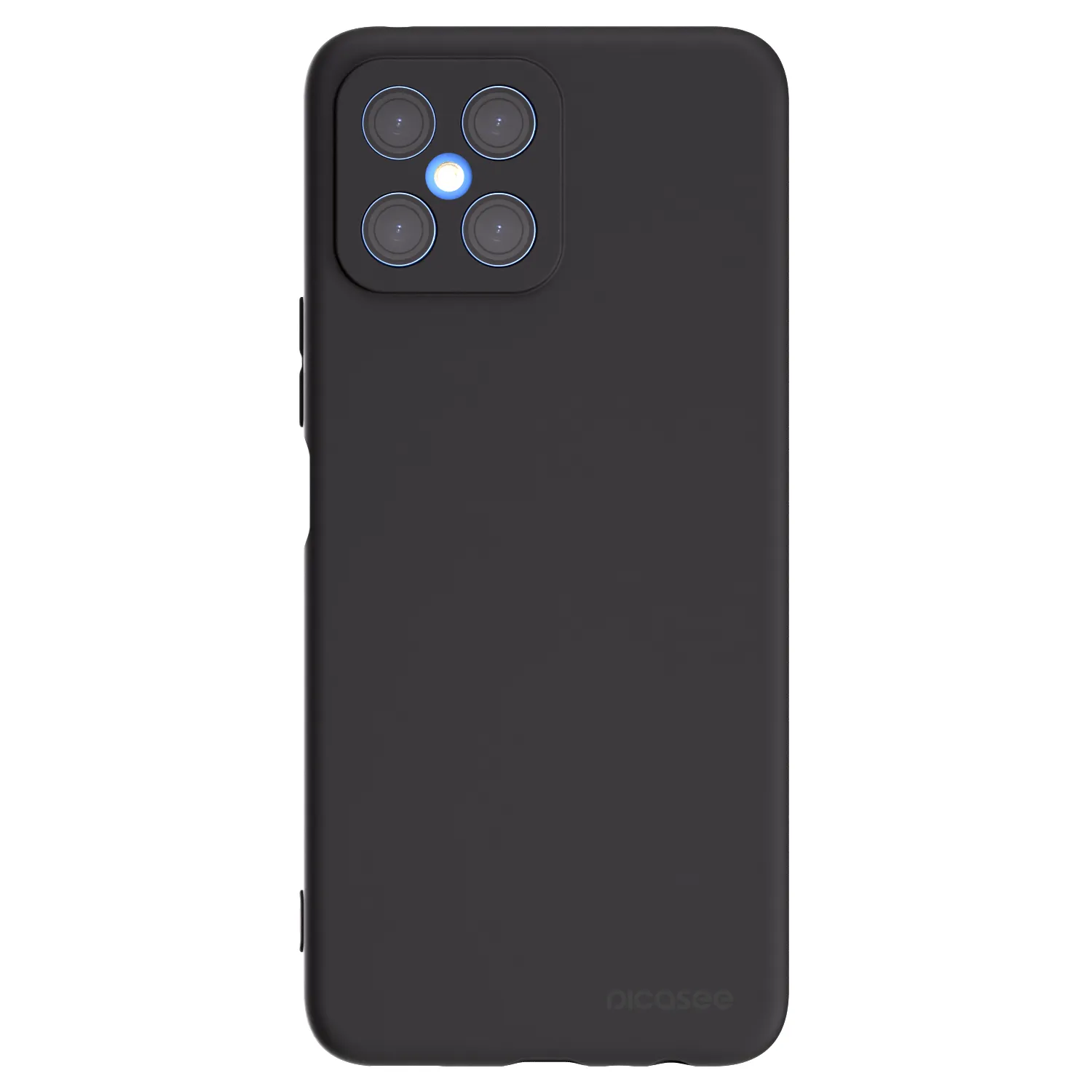 Picasee silikonski črni ovitek za Honor X8 4G - Clear