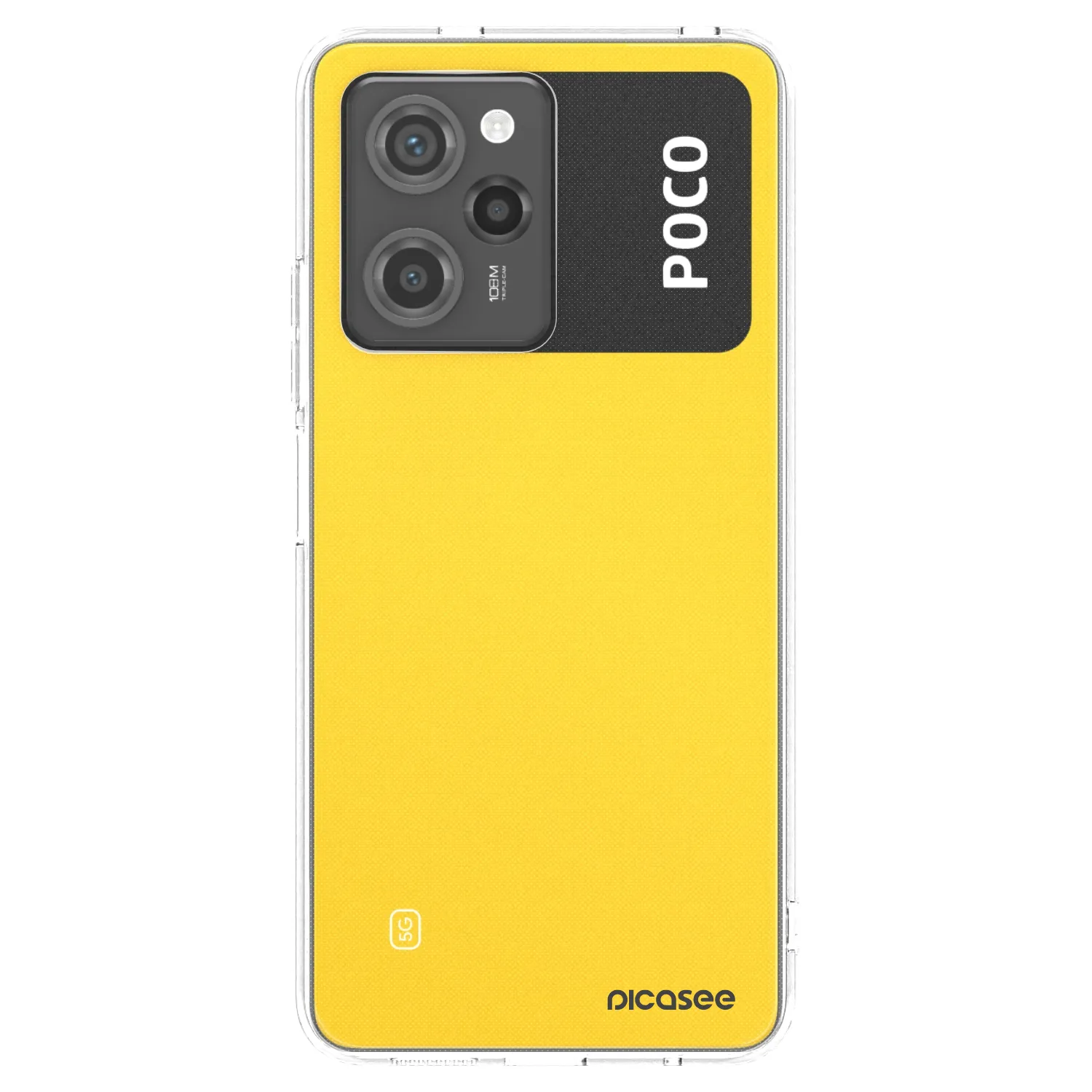 Picasee silikonski črni ovitek za Xiaomi Poco X5 Pro - Clear