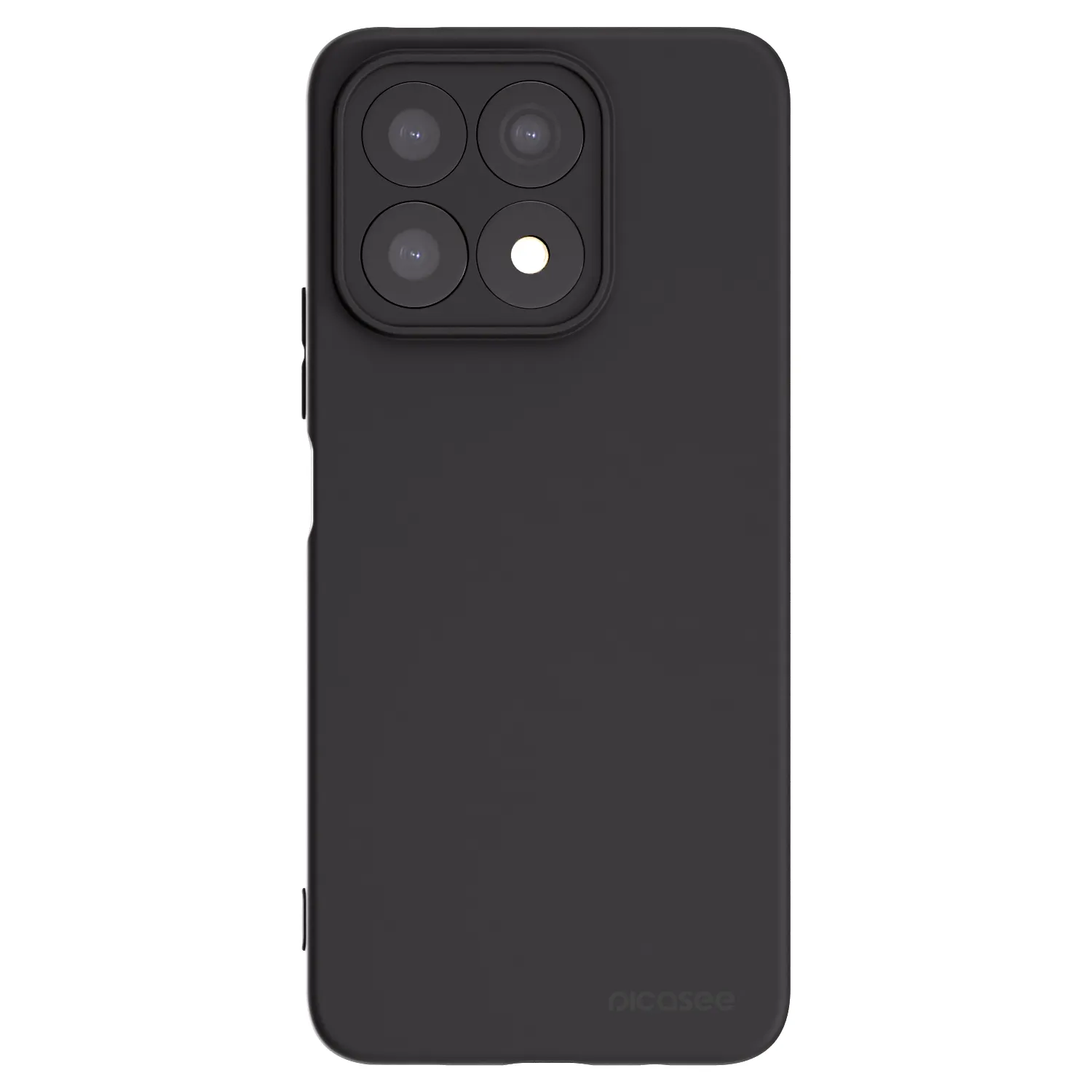 Picasee silikonski črni ovitek za Honor X8a - Clear
