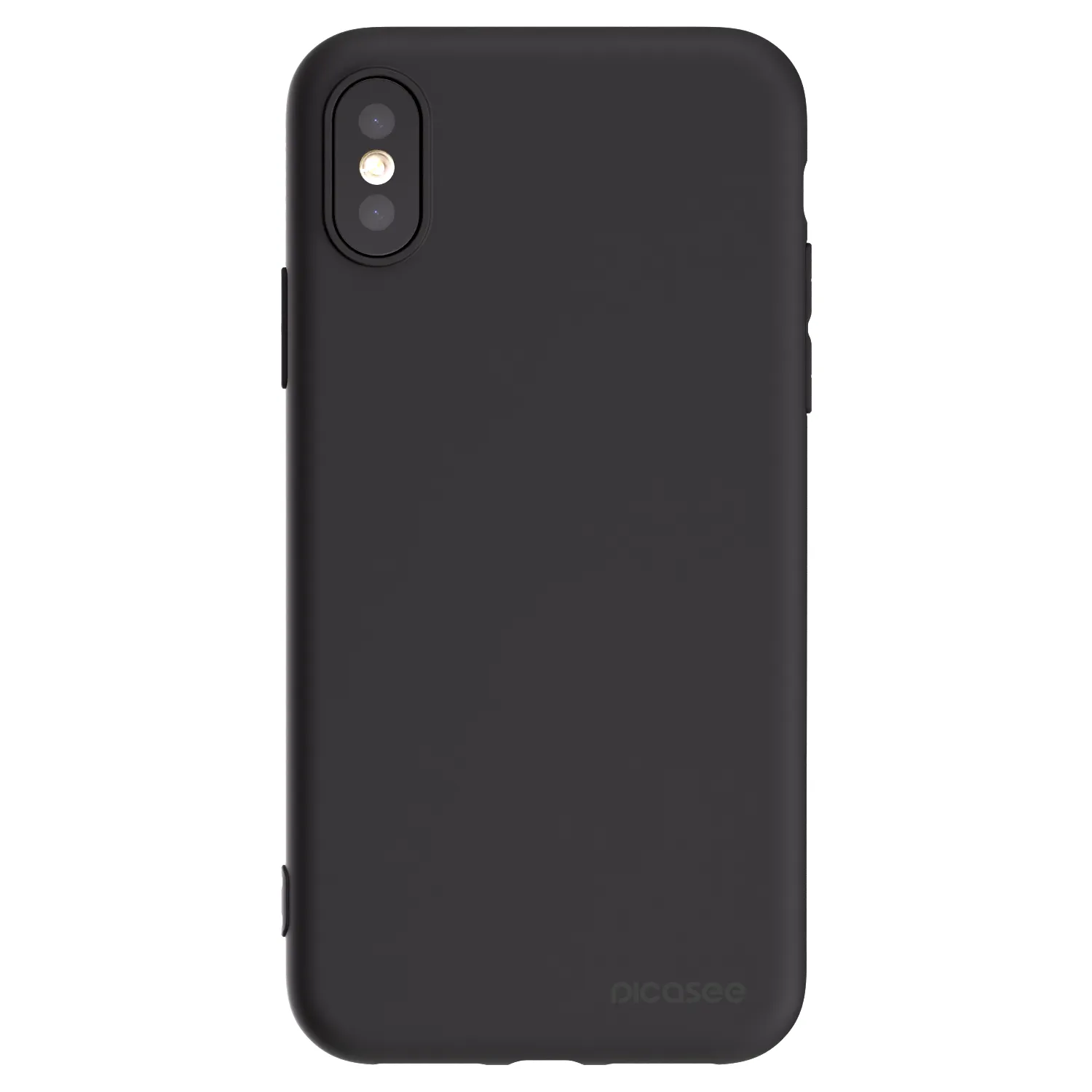 Picasee silikonski črni ovitek za Apple iPhone X/XS - Clear